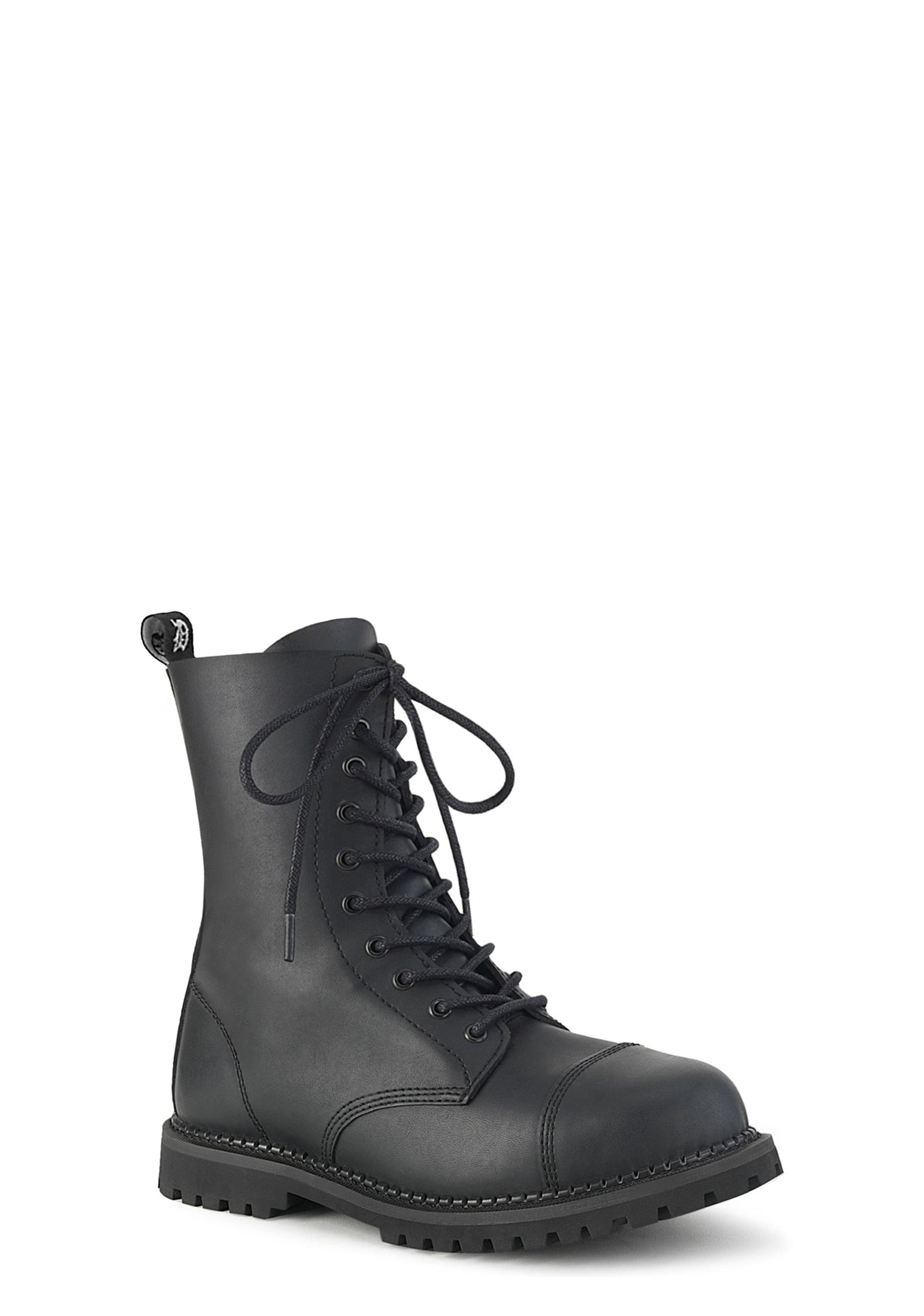 Vegan Leather Amped Up Lace Up Boots