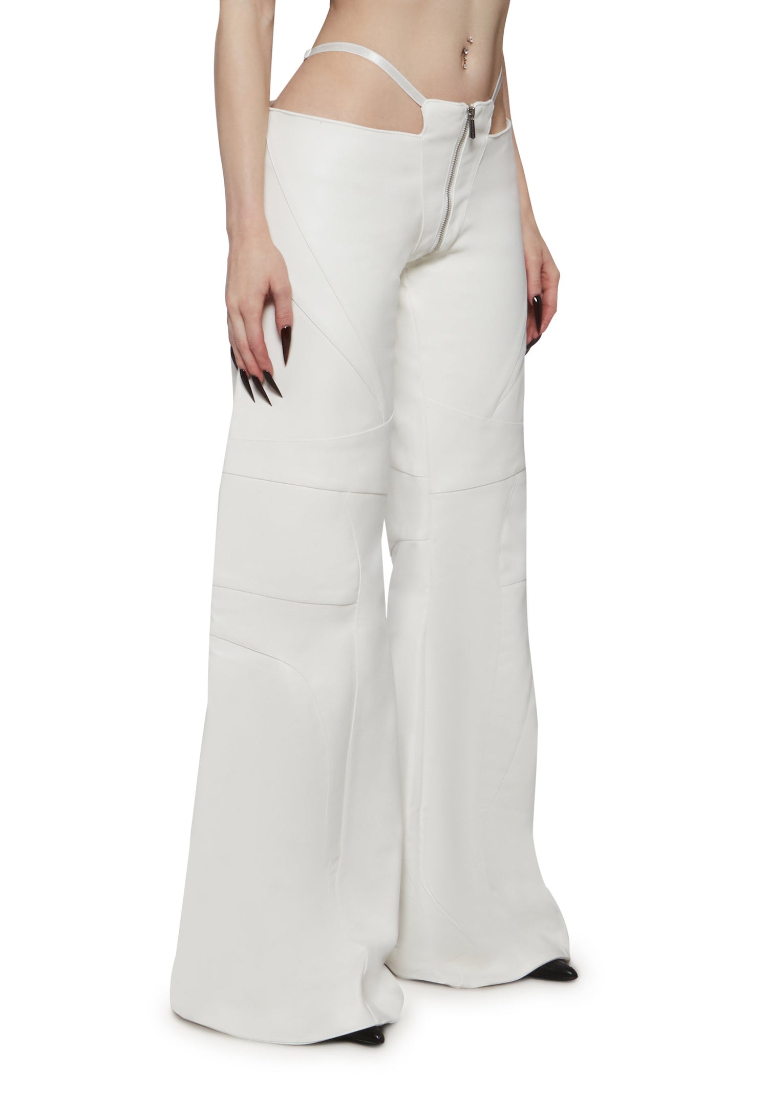 Oversize thong pants - White