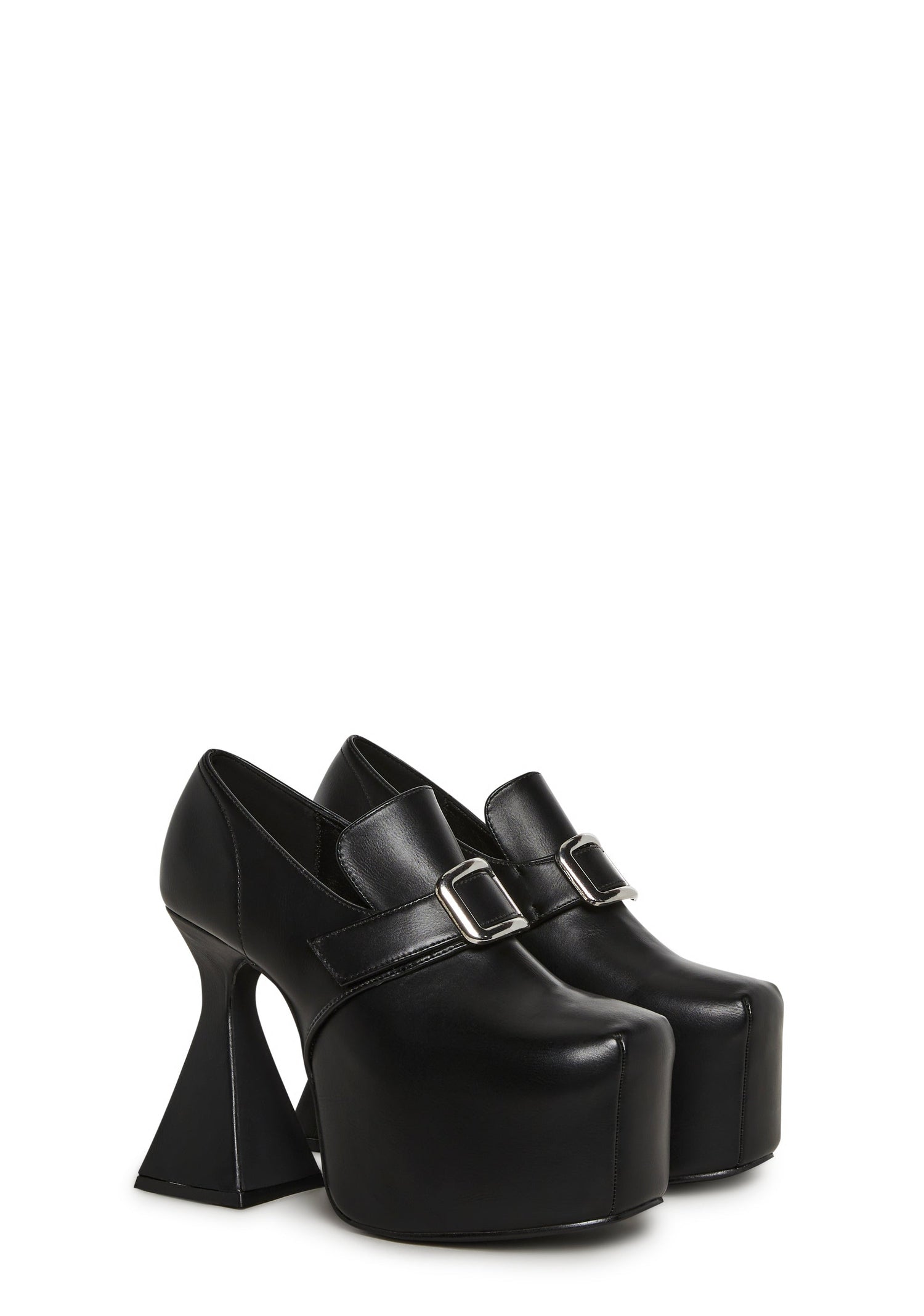 Mystic Buckled Platform Heels