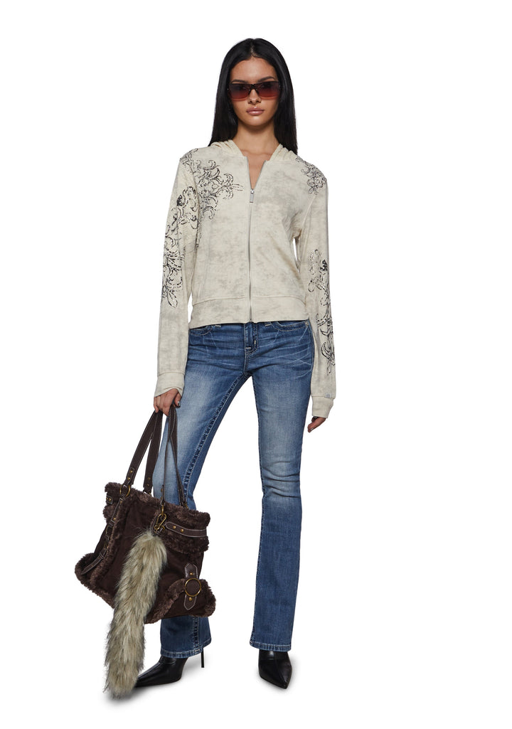 Elix Ornate Jacket - Off White