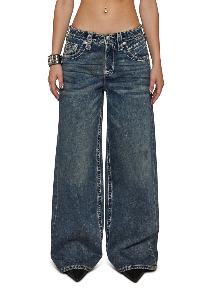 Chamber Low Rise Baggy Jeans
