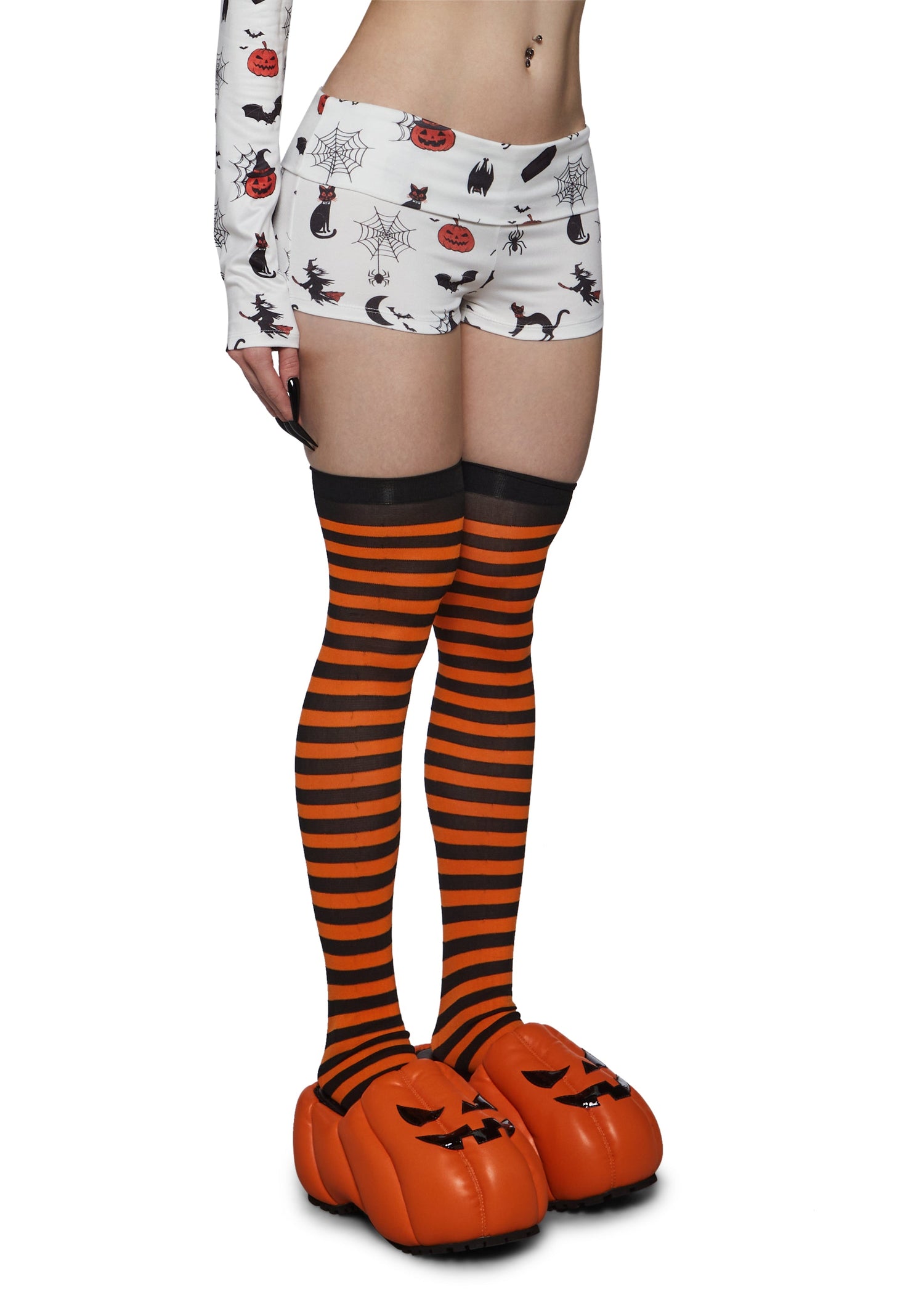 Haunted House Yoga Shorts