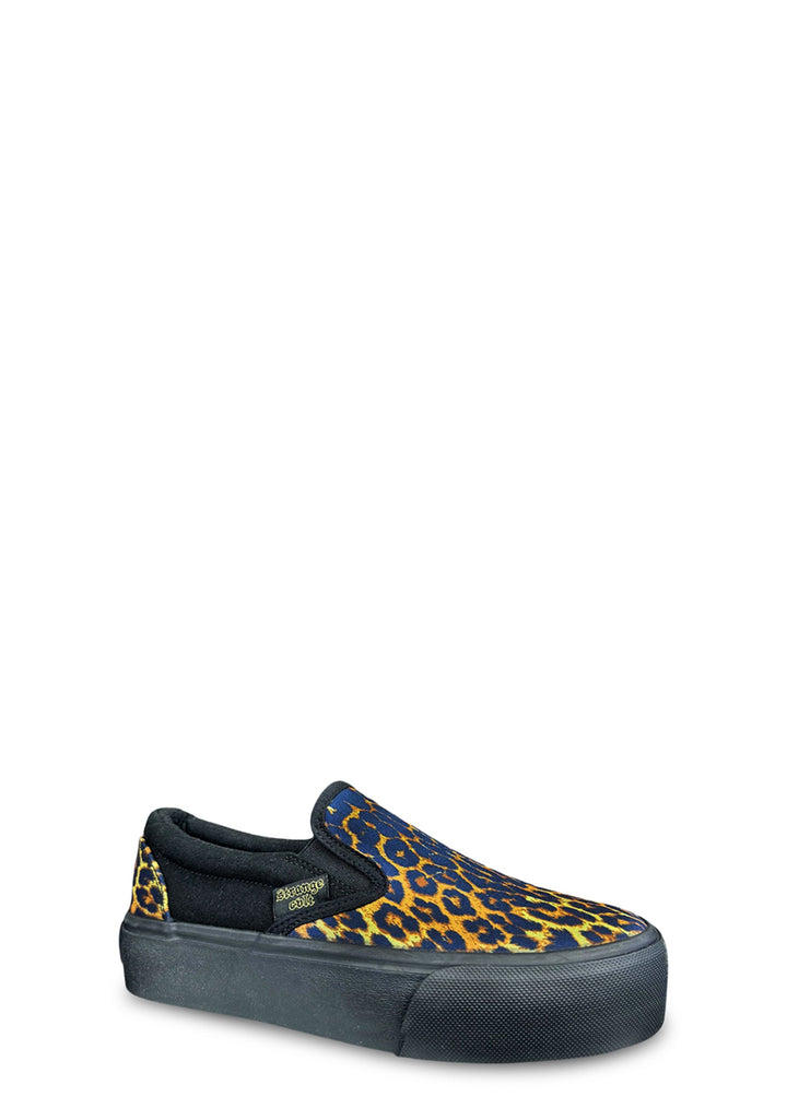 Chill Slip On Platform Shoe - Leopard