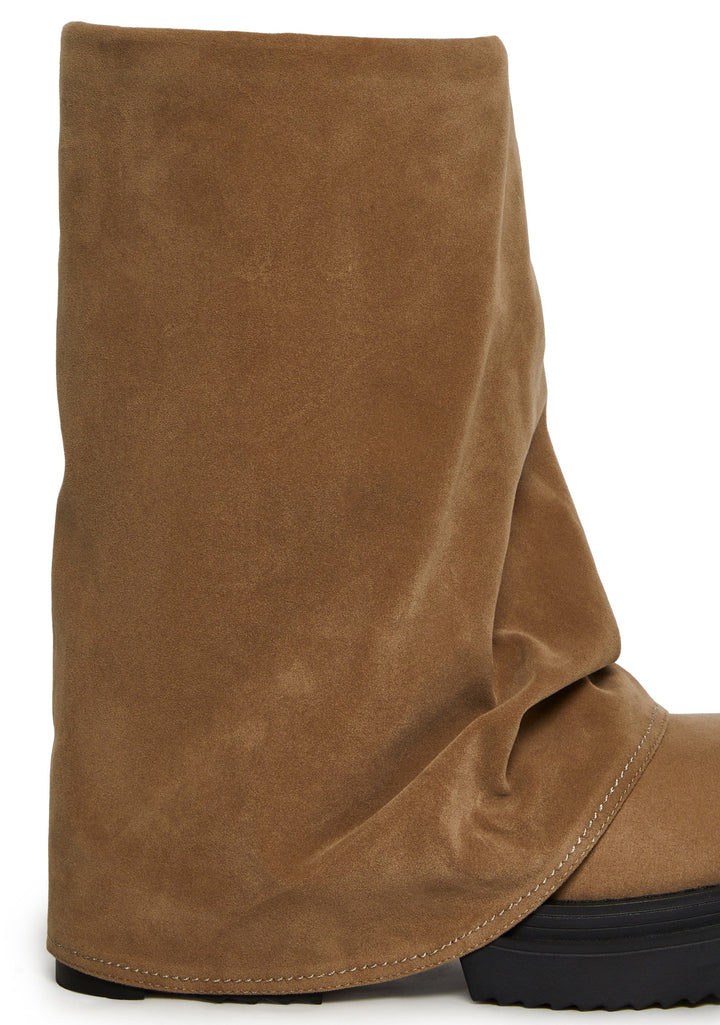 Ego Foldover Boots - Brown