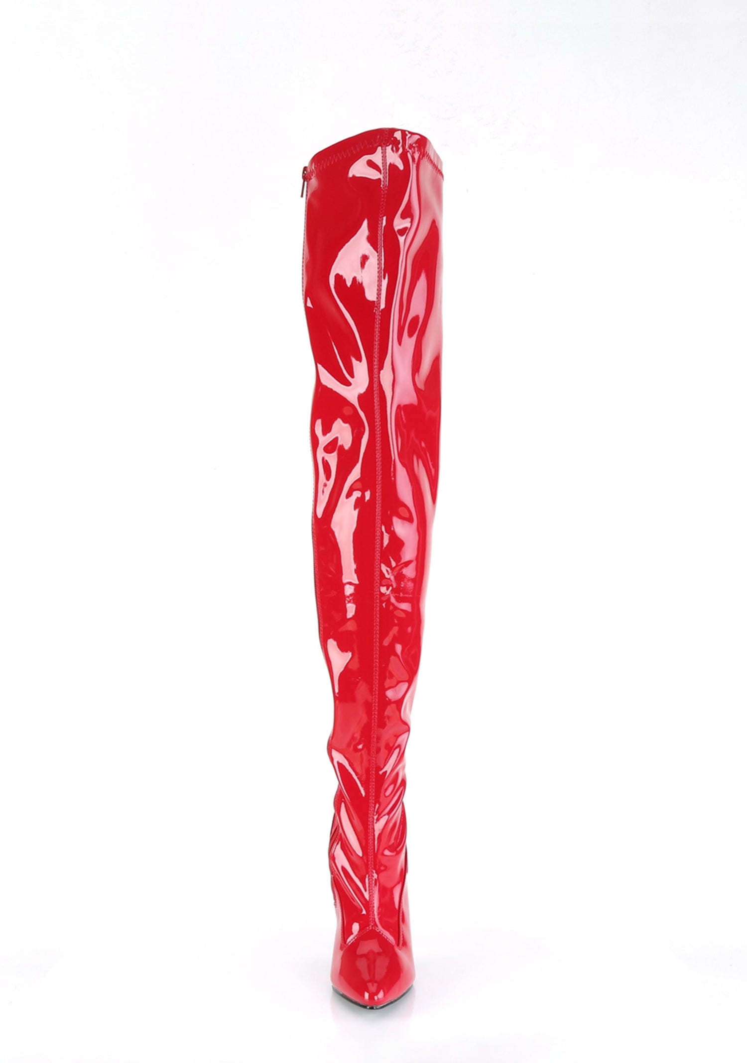 Seduce-3000 Thigh High Boots-Red