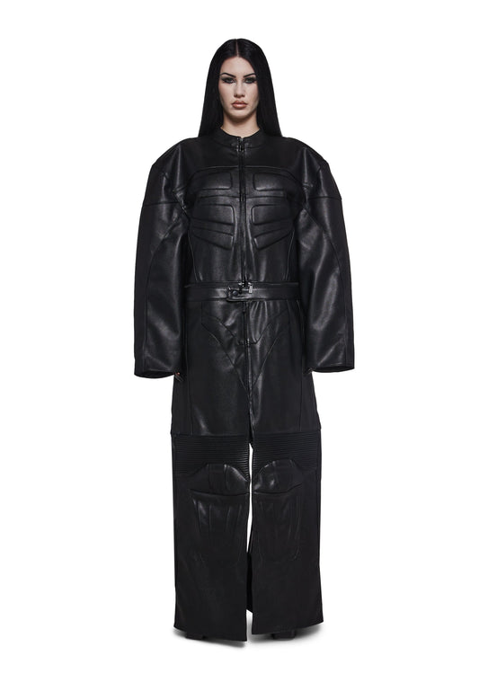 Detachable Motocross Long Coat