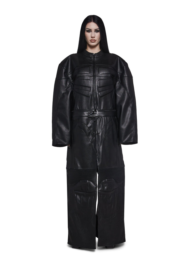 Detachable Motocross Long Coat