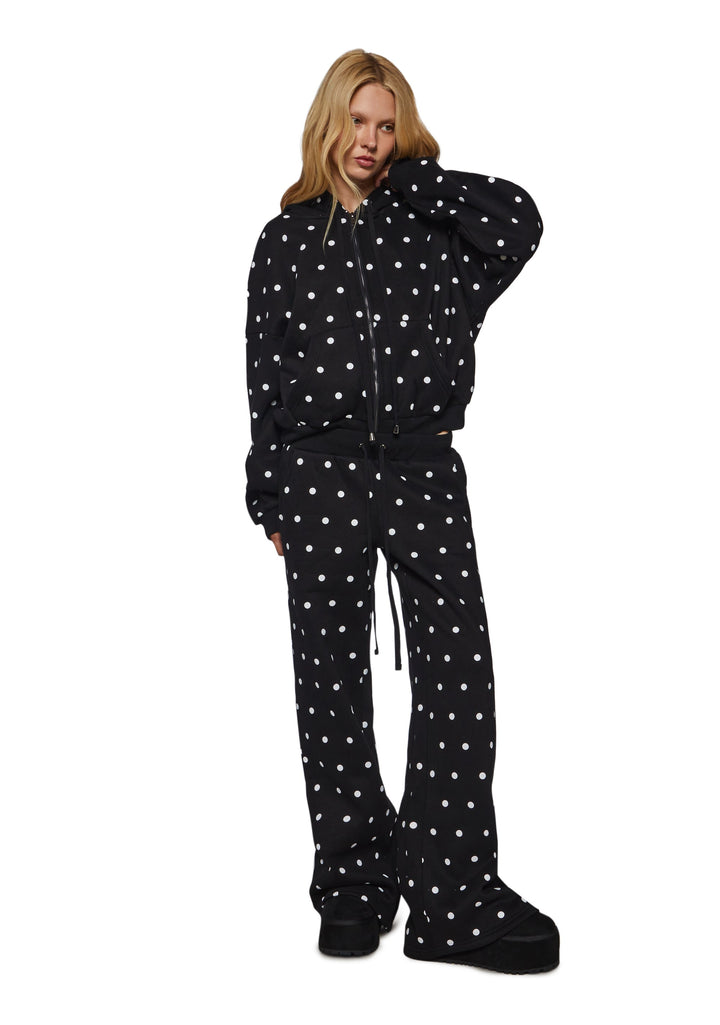 Polka Dot Baggy Sweatpants