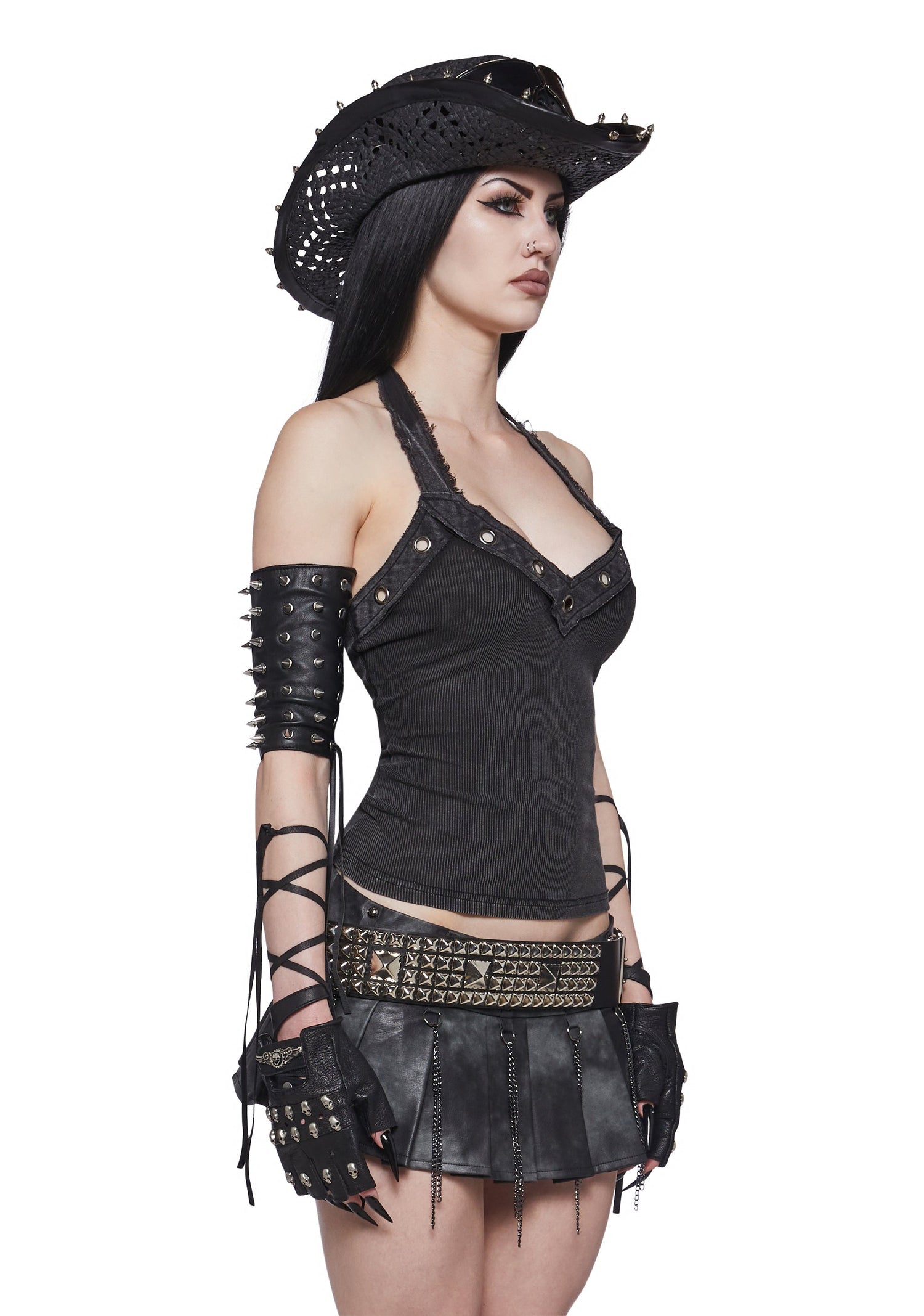 Tactical Grommet Halter Top
