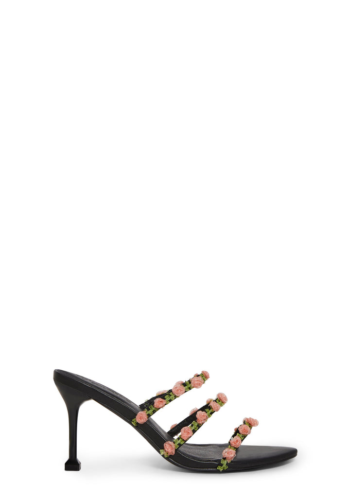 Paris Dreams Leg Warmer Heels - Black