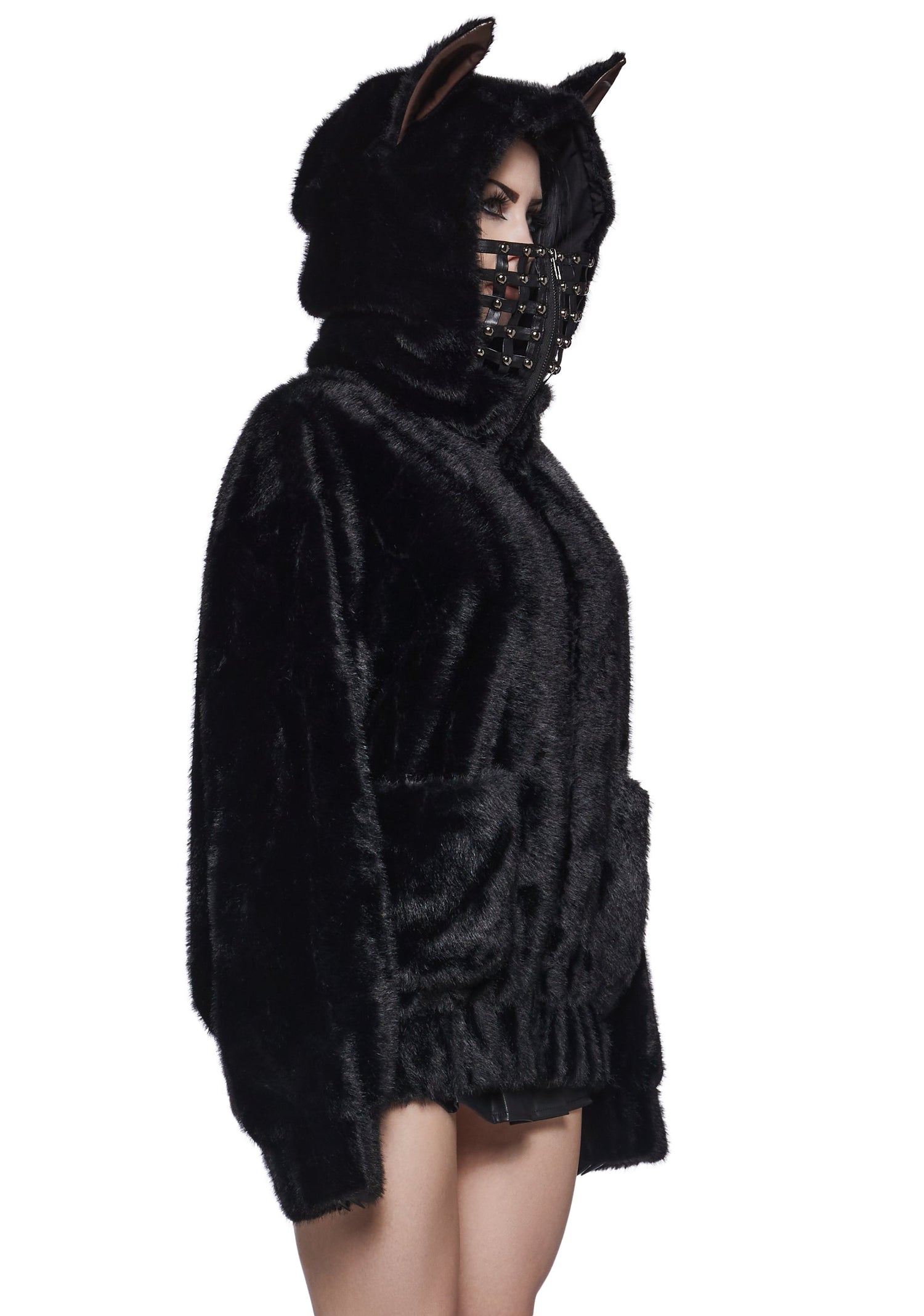 Hell Hound Fur Oversized Hoodie