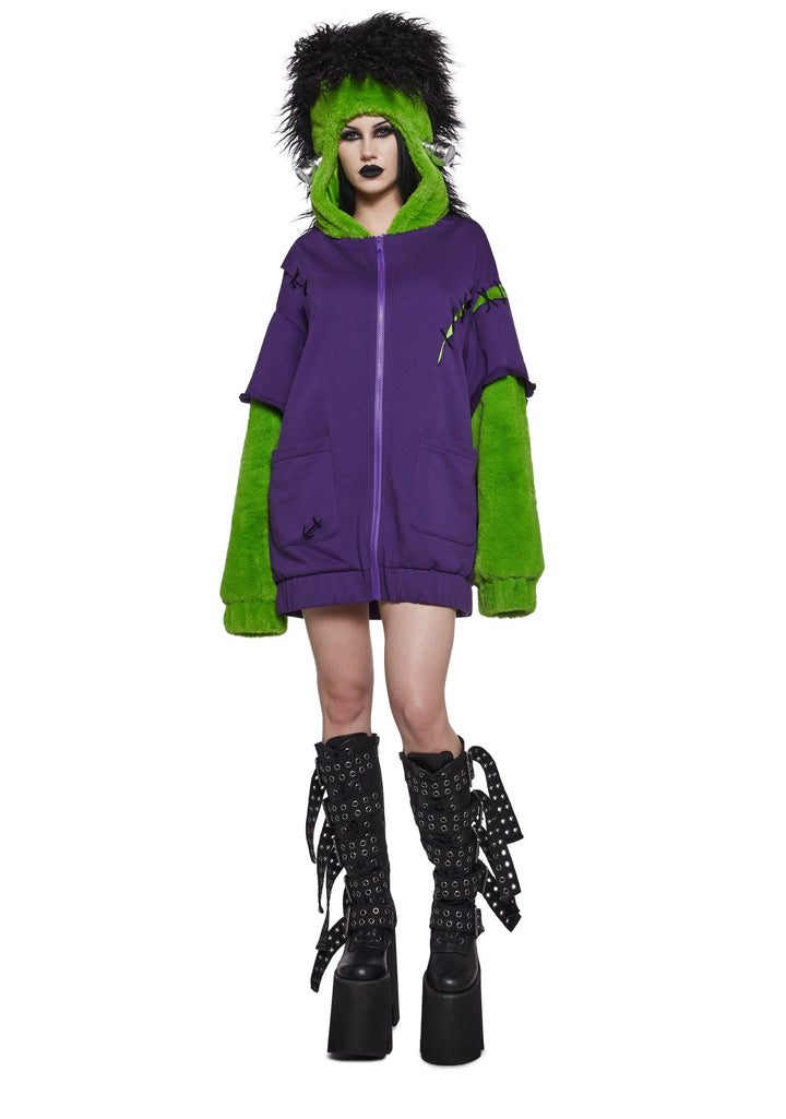 Frankenstein Monster Oversize Hoodie Costume
