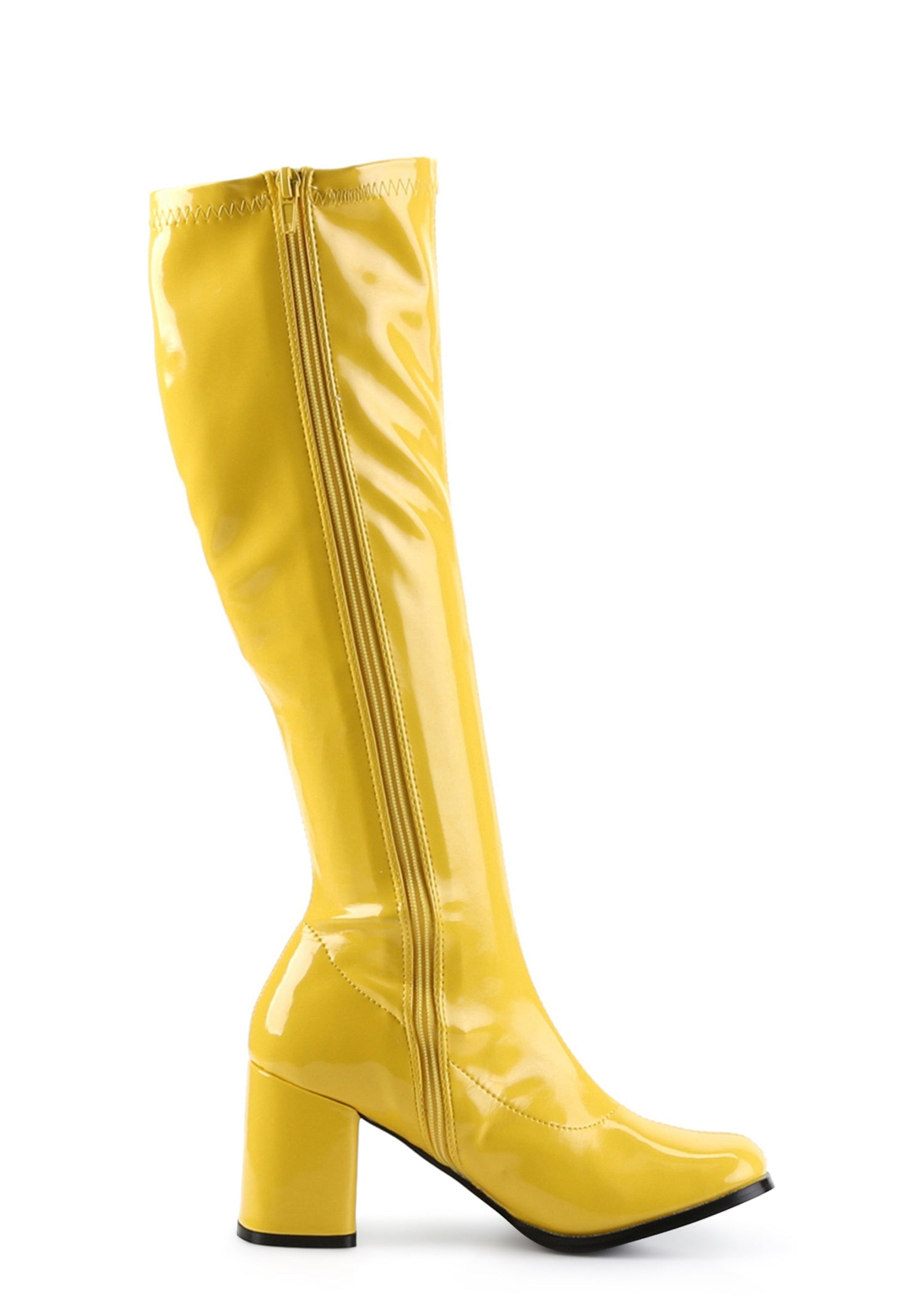 Gogo 300 Knee High Boots - Yellow