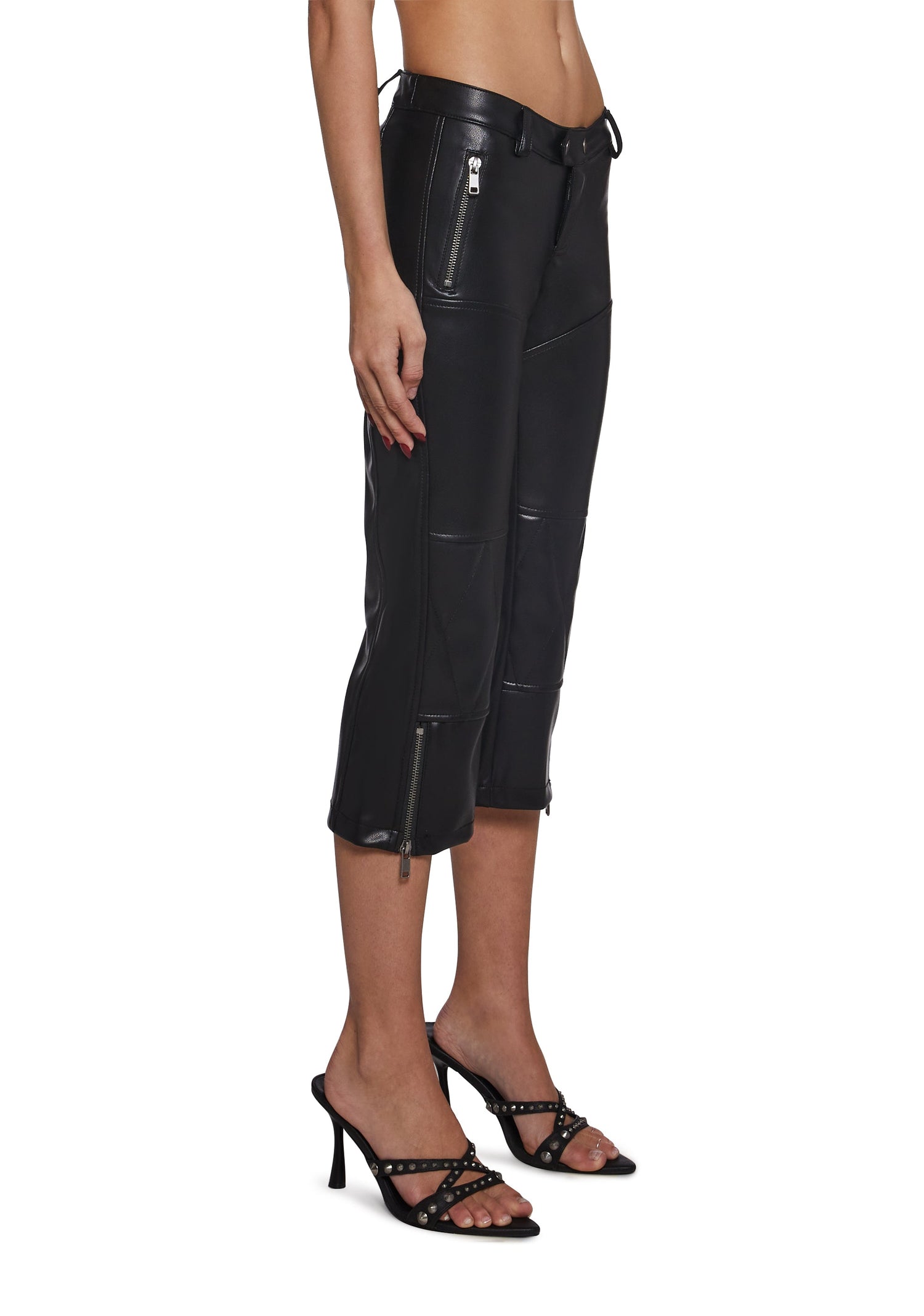 Feel The Rush Leather Capris