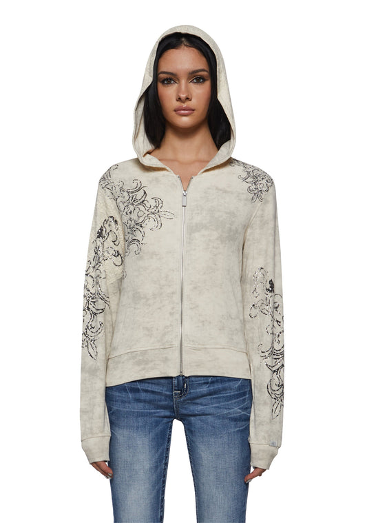 Elix Ornate Jacket - Off White