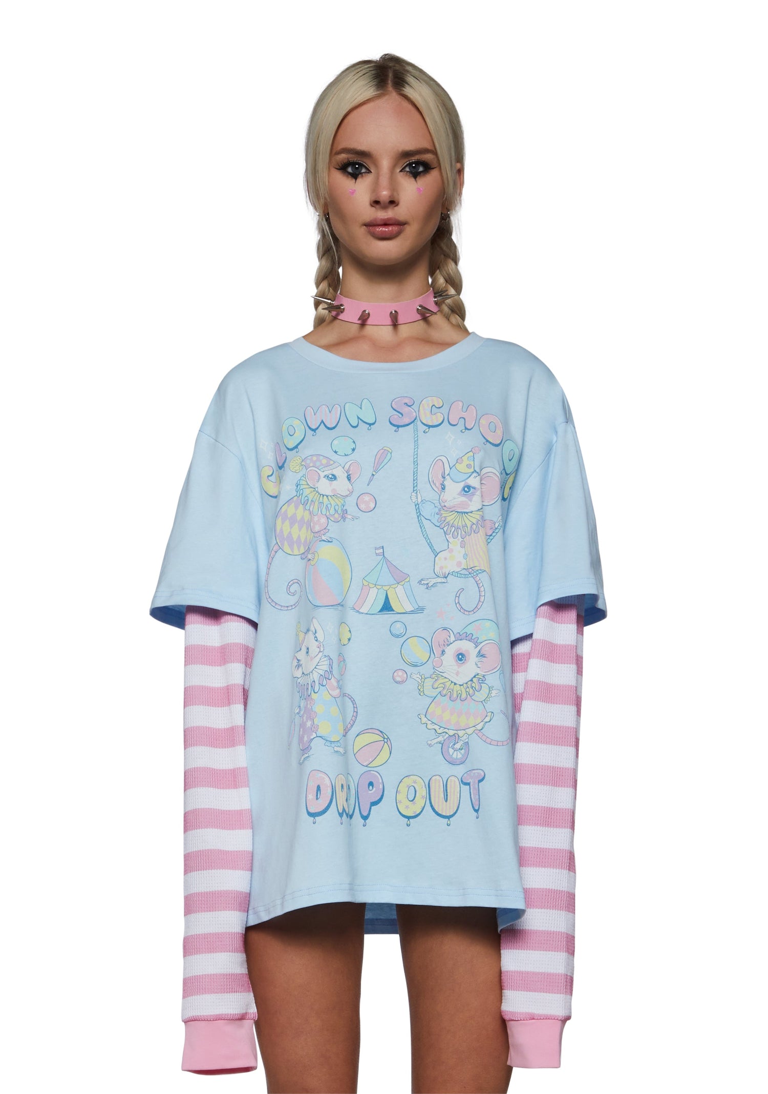 Clown School Layered Long Sleeve Tee