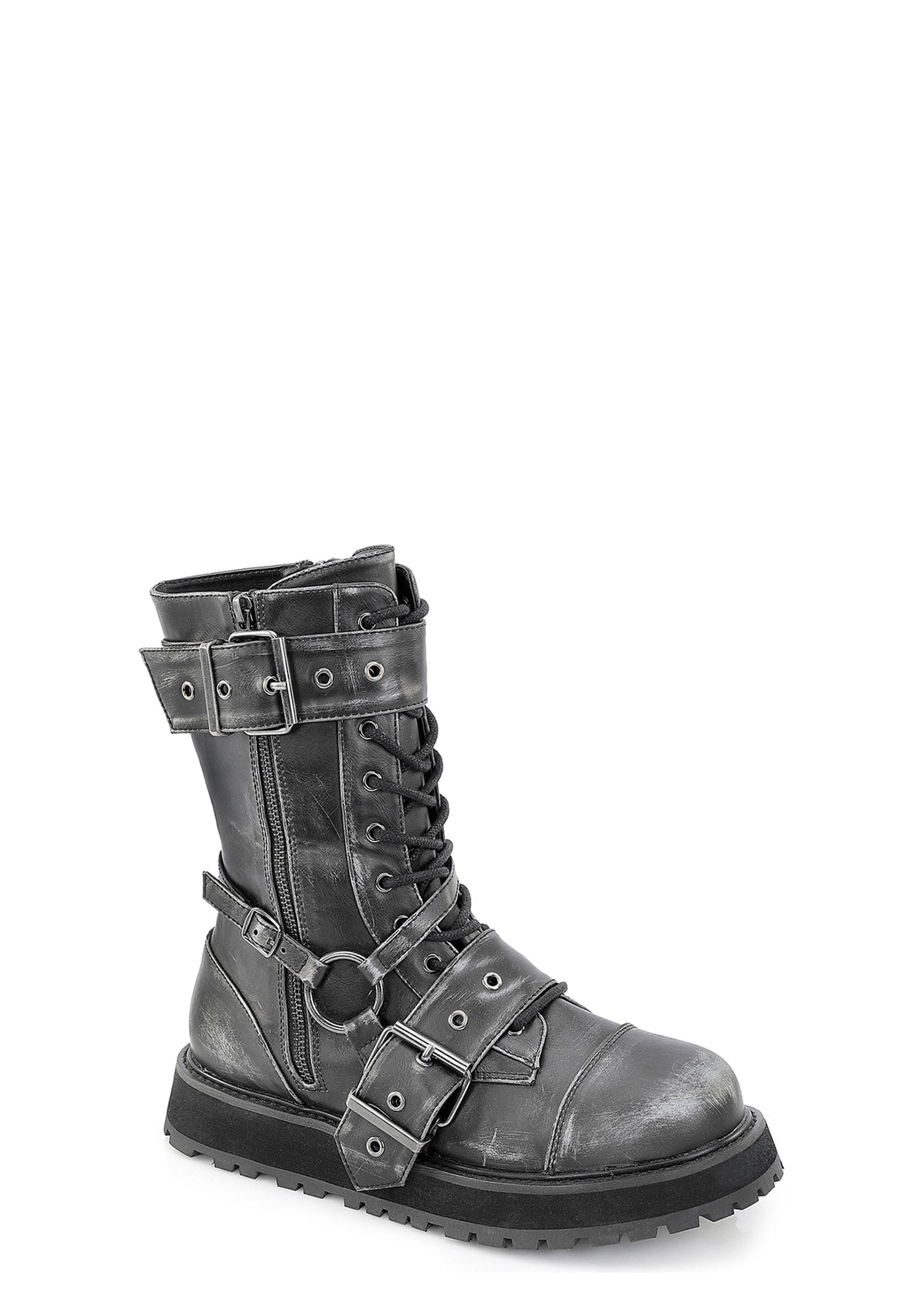 Valor-220 Mid Calf Combat Boots - Black