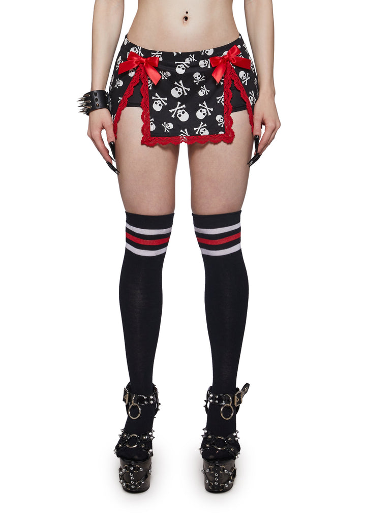 Bones & Bows Micro Skort