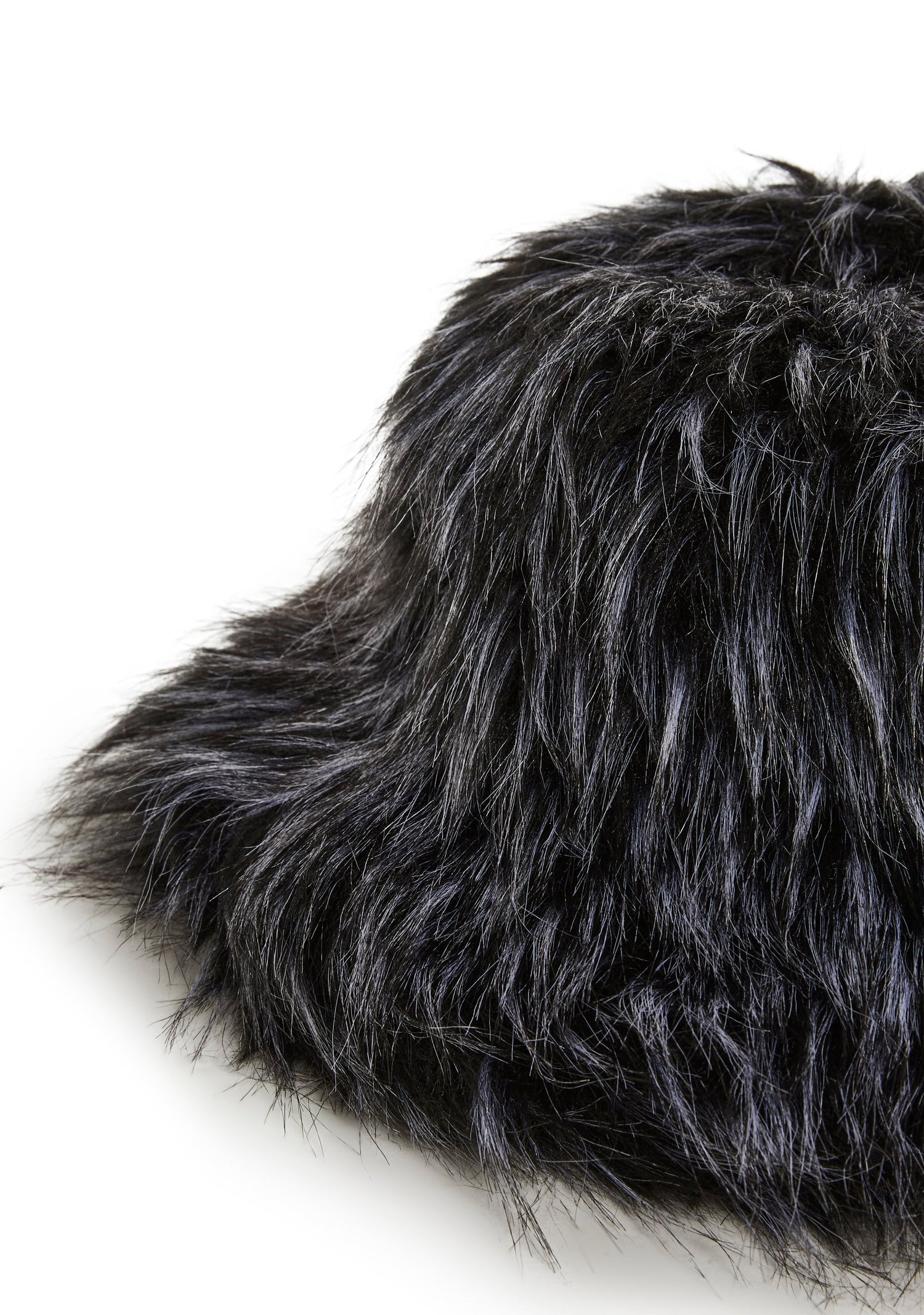 Flirty Fuzzy Bucket Hat - Black