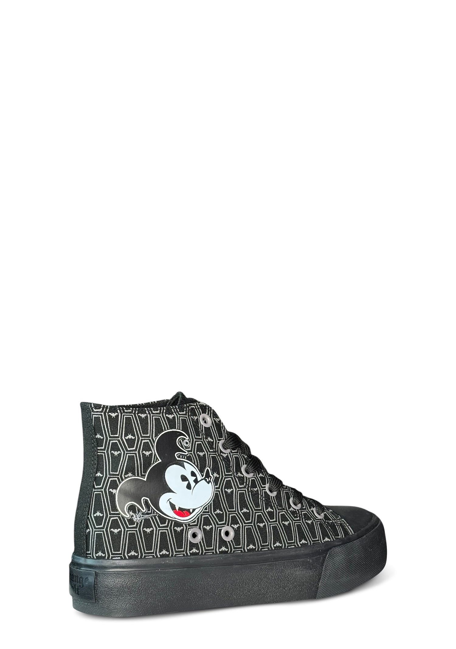 HXC Bats Day Mickey High Top Sneaker - Grey