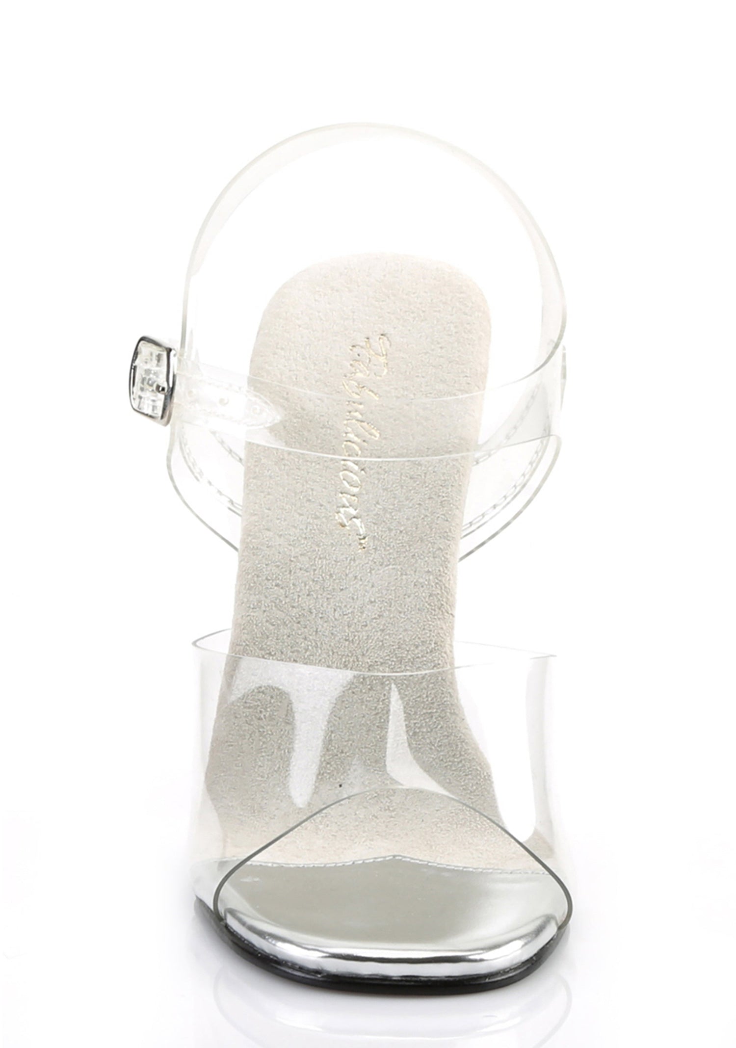 Gala-08 Ankle Strap Slides-Clear