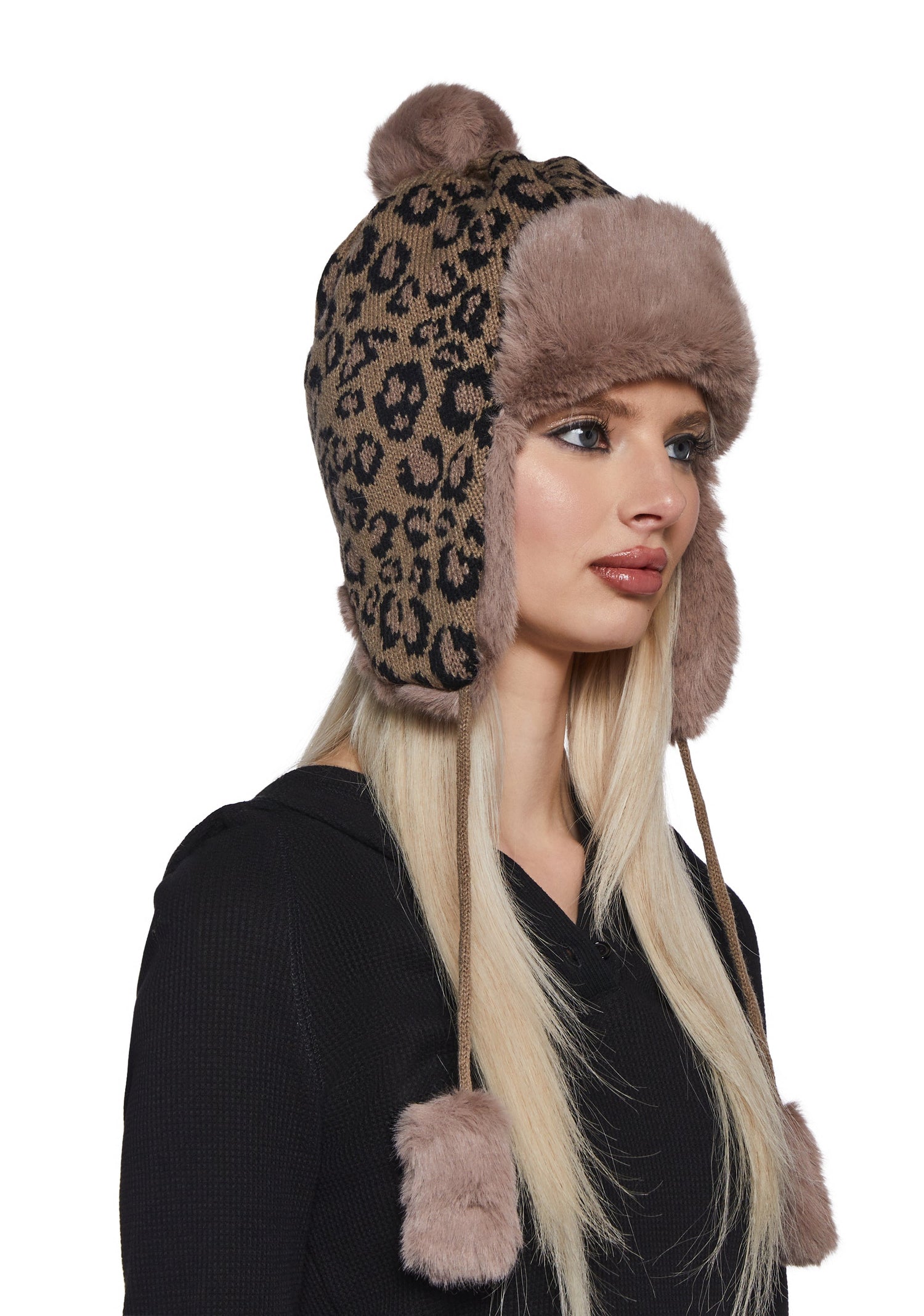 Leopard Trapper Hat