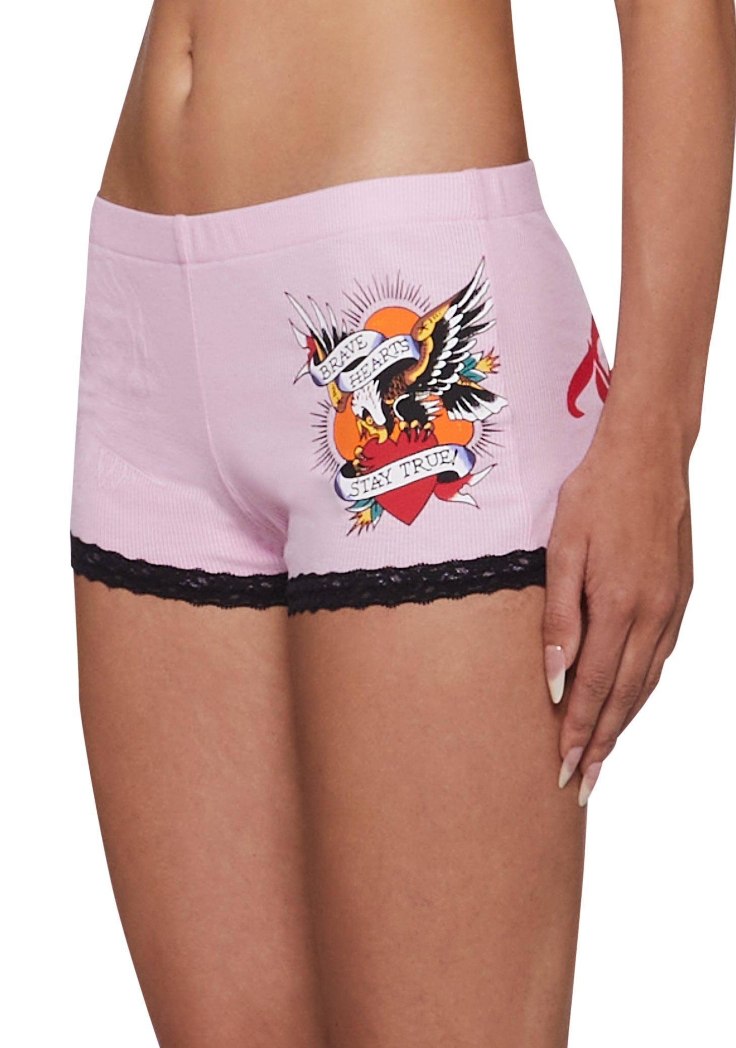 Brave Eagle Cheeky Short - Pink