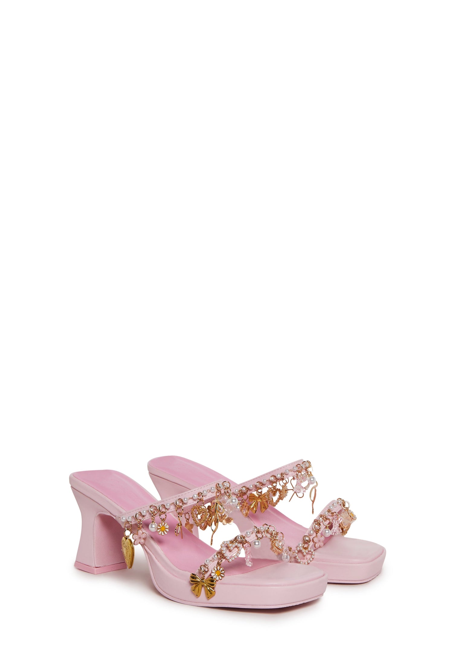 Charms and Cheer Sandals - Pink