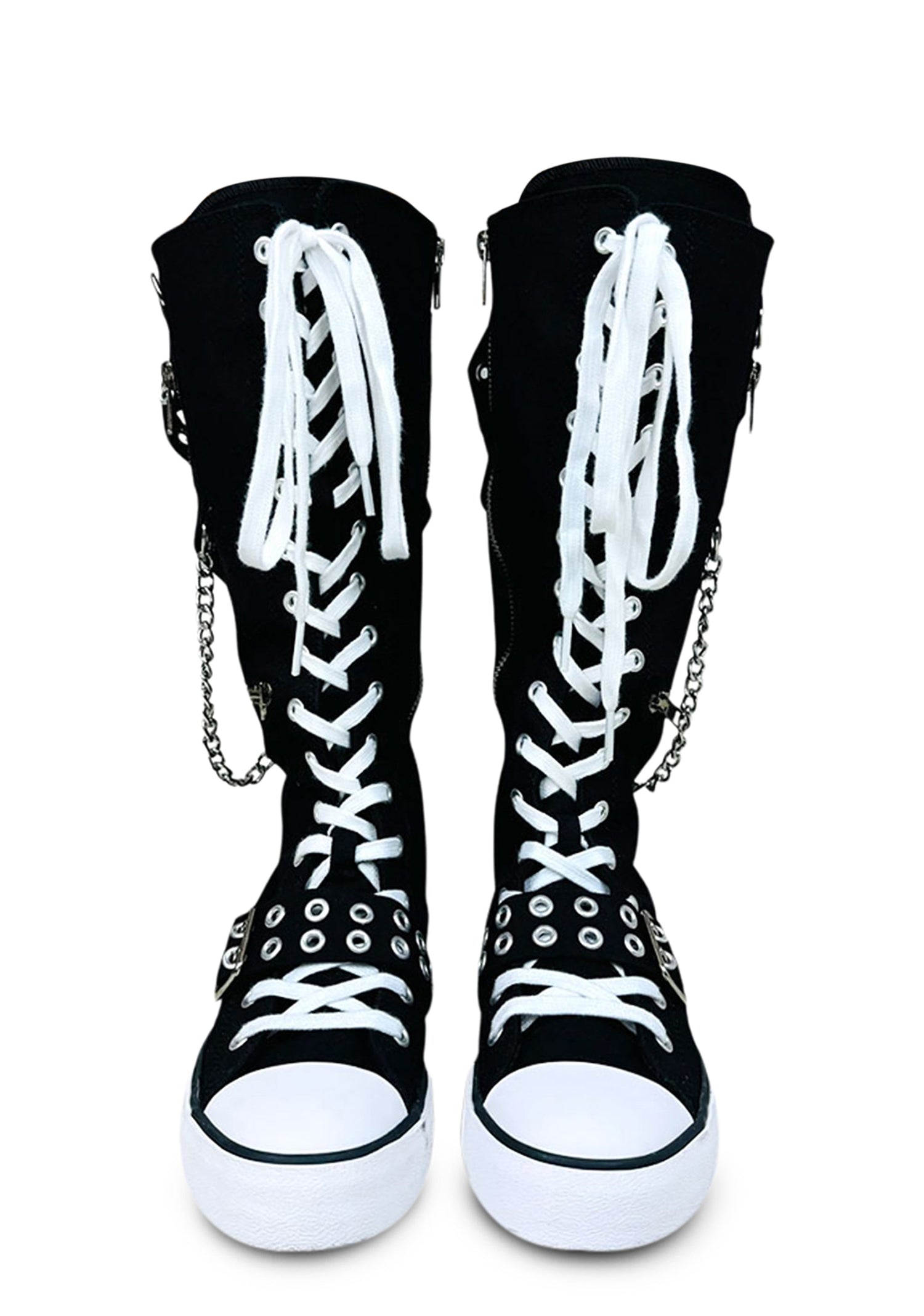 Rawr XD OG Knee High Sneakers - Black/White