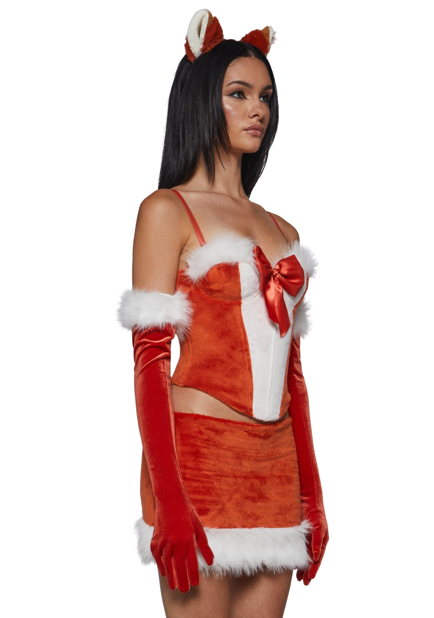 Furry Fox Corset Costume - Orange