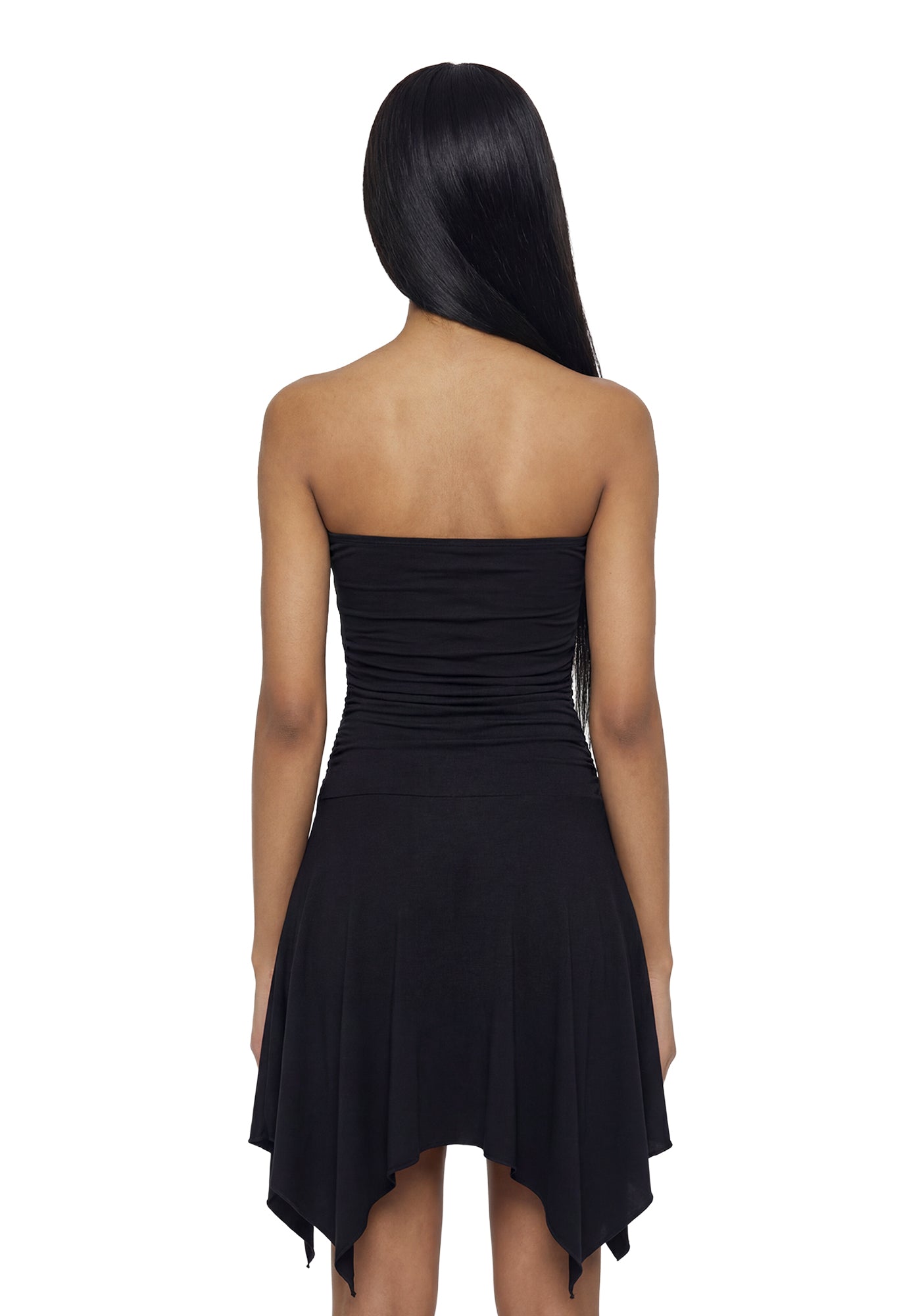 Flora Strapless Fairy Dress - Black
