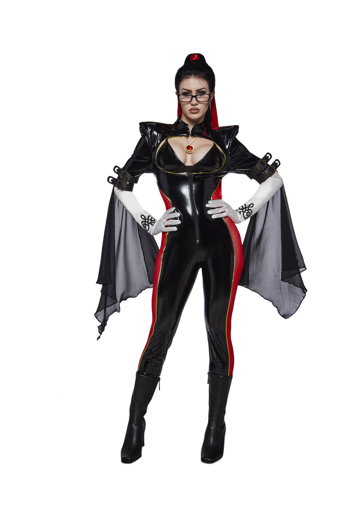 Gun Witch Jumpsuit Game Costume