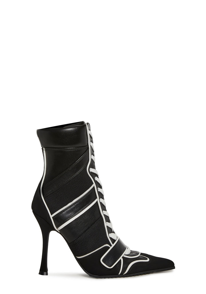 Knockout Sneaker Boot Heels - Black