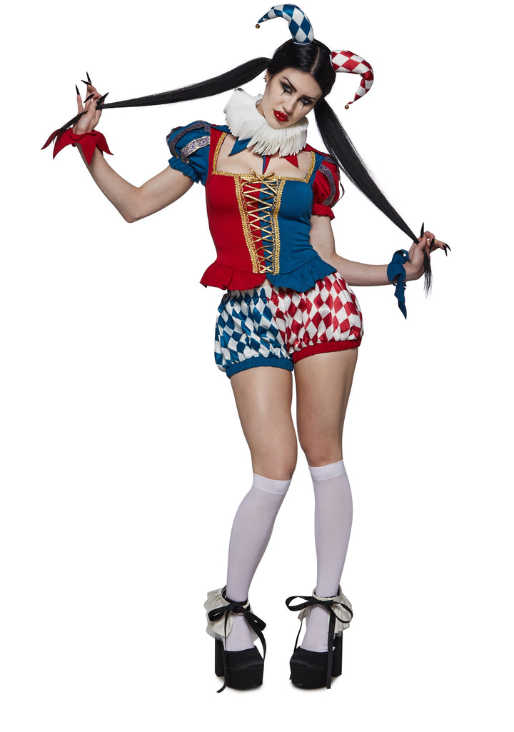 Harlequin Jester Corset Costume