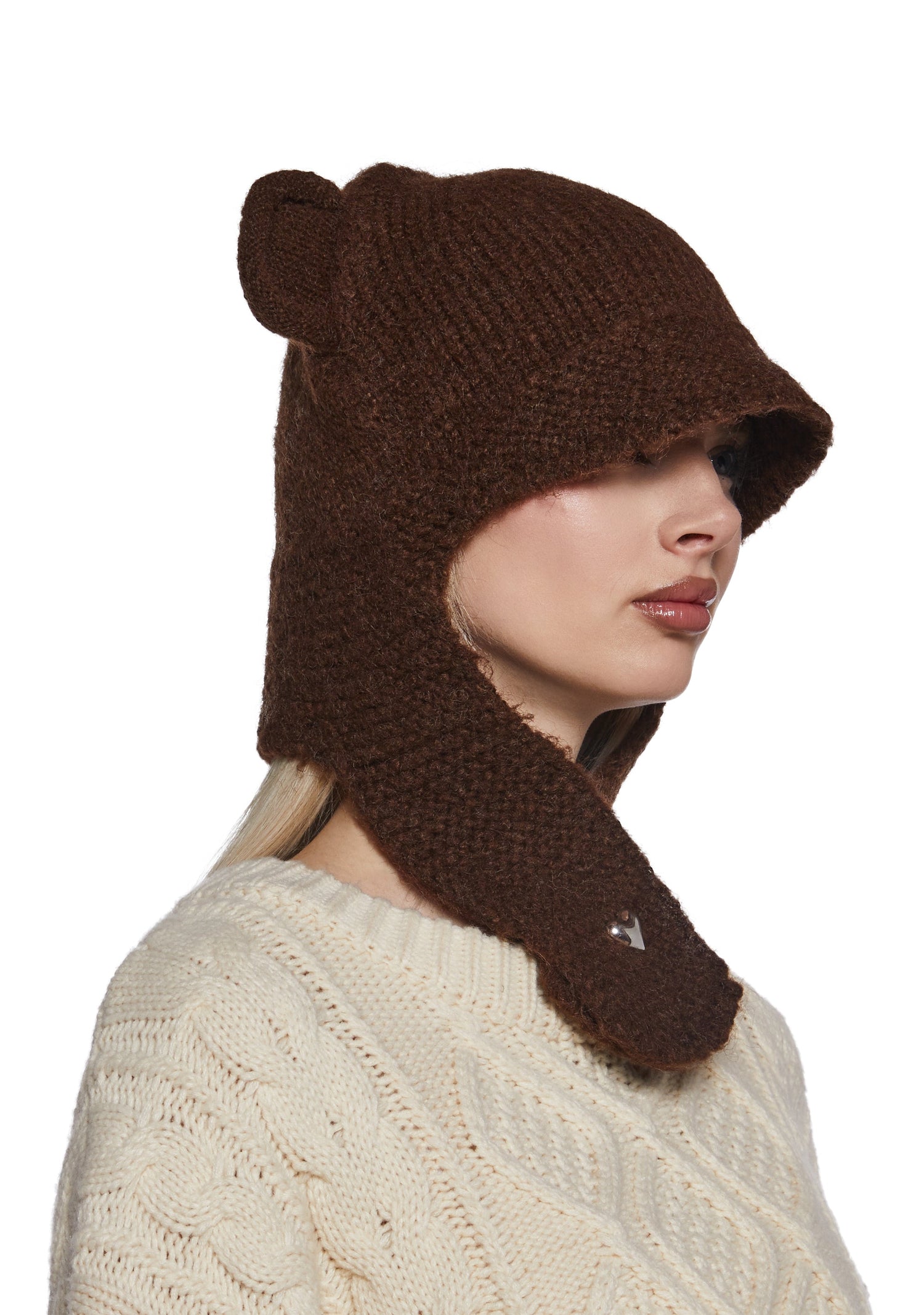 Beary Shy Hood Hat