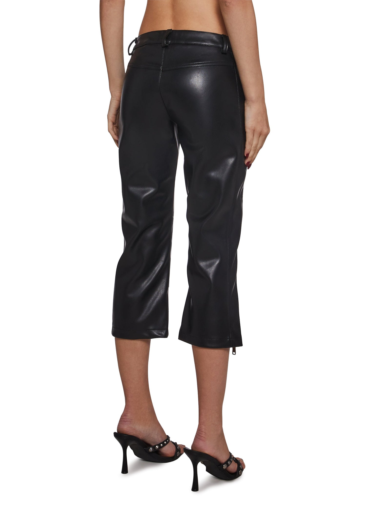 Feel The Rush Leather Capris