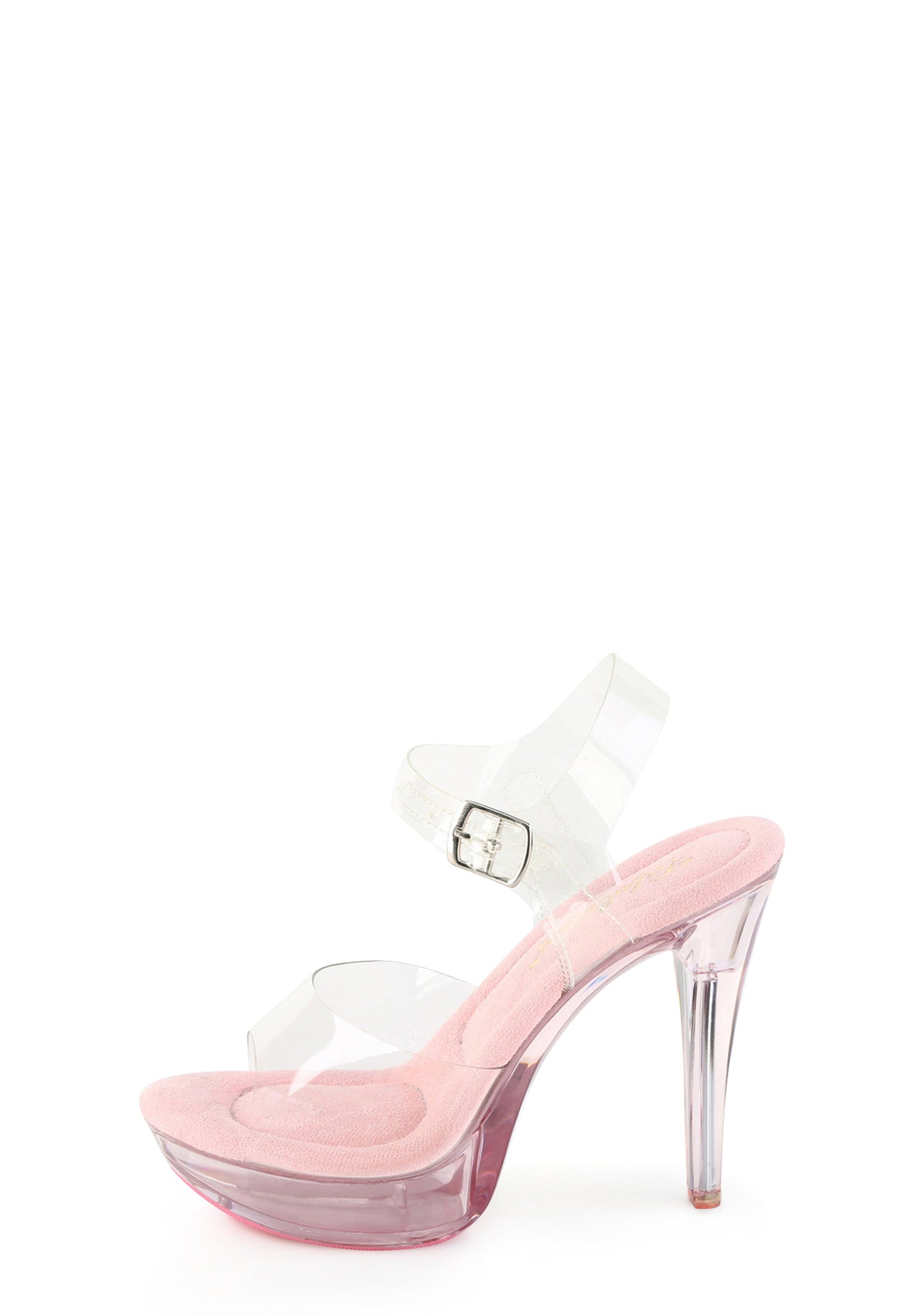 Cocktail-508 Platform Ankle Strap Sandal - Pink