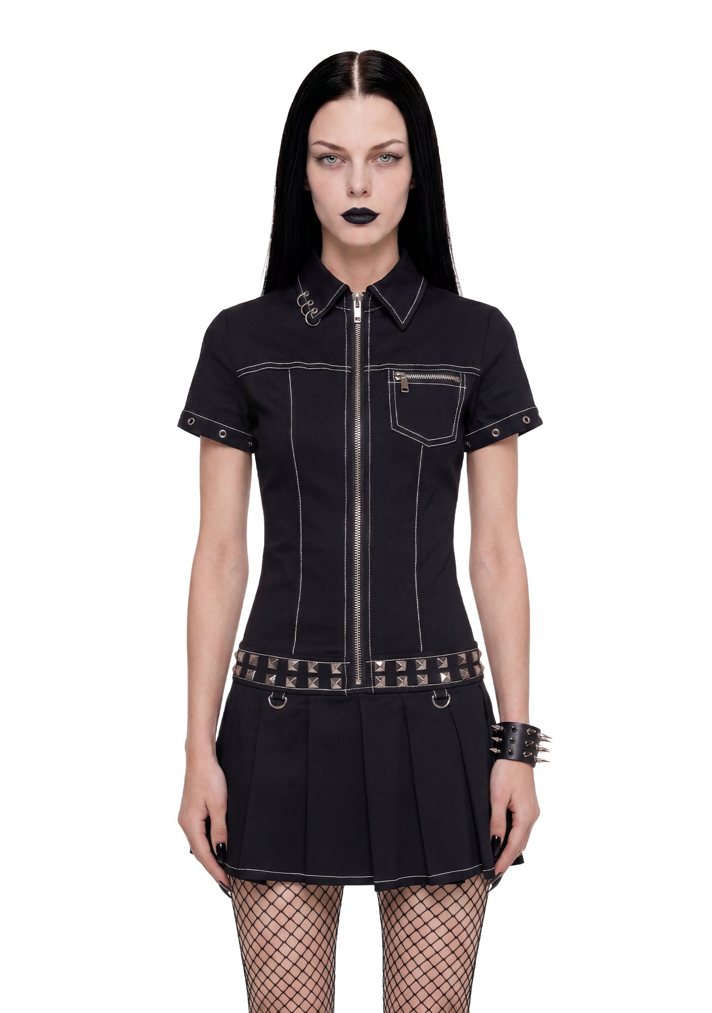 Defiance Drop Waist Utility Dress