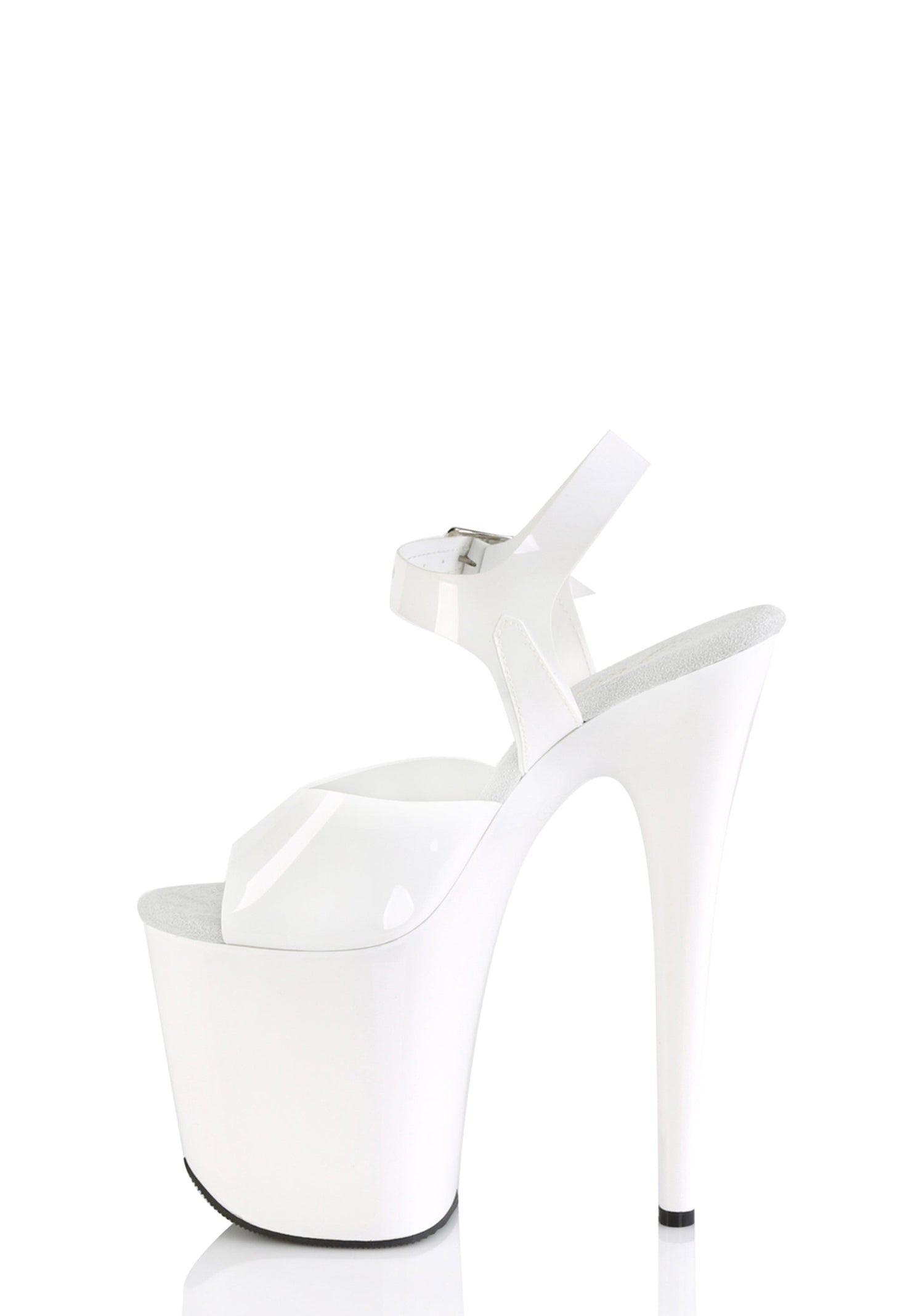 Flamingo-808 Platform Ankle Straps Sandals-White