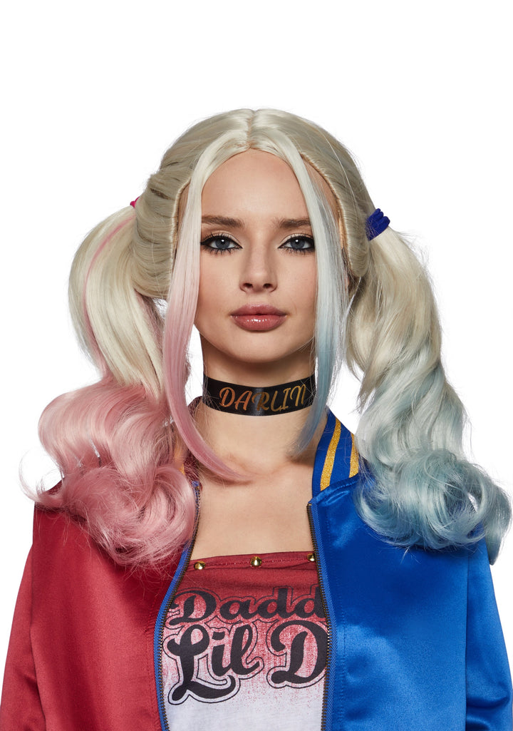 Little Maniac Pigtails Costume Wig