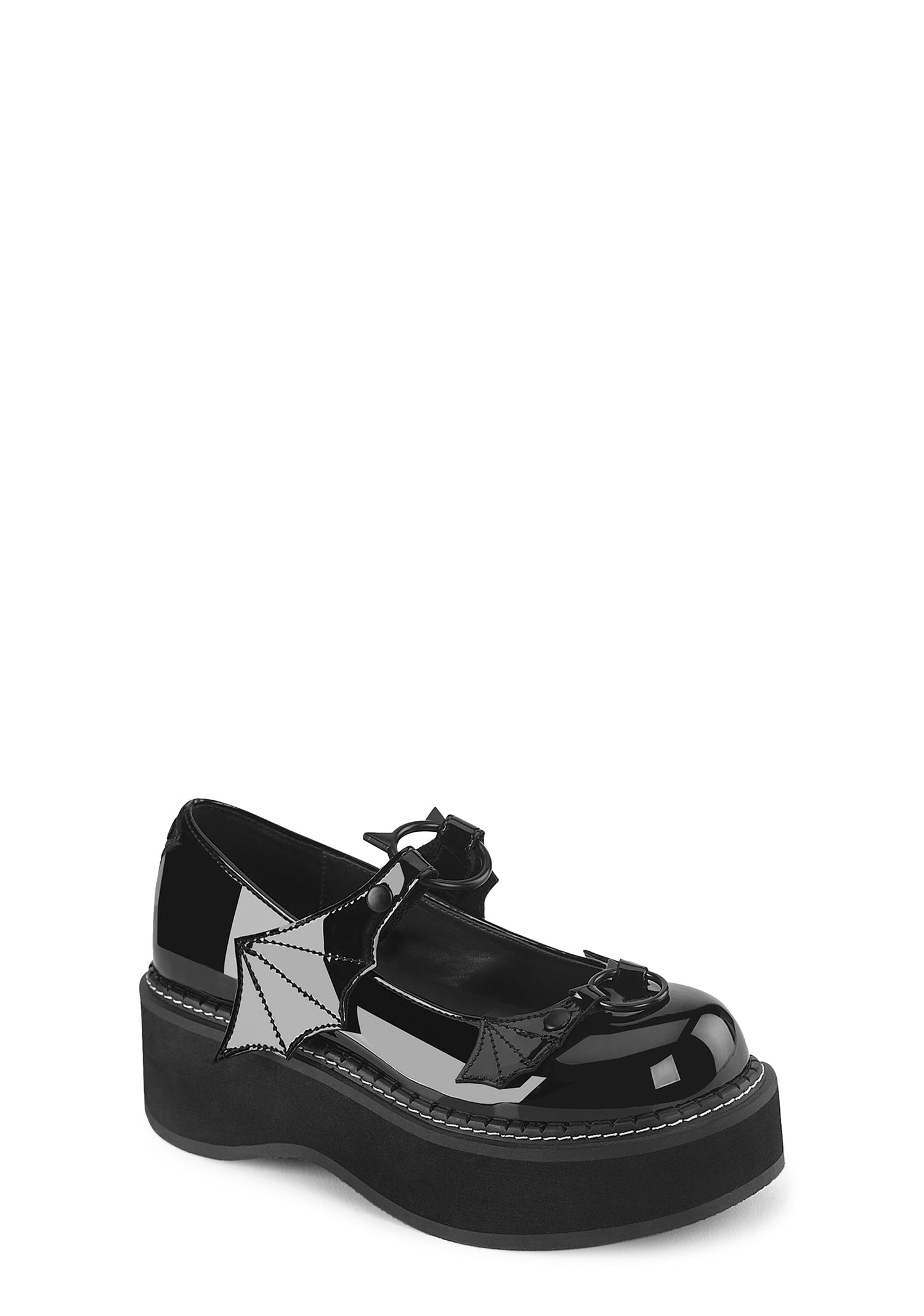 Emily-23 Platform Mary Janes