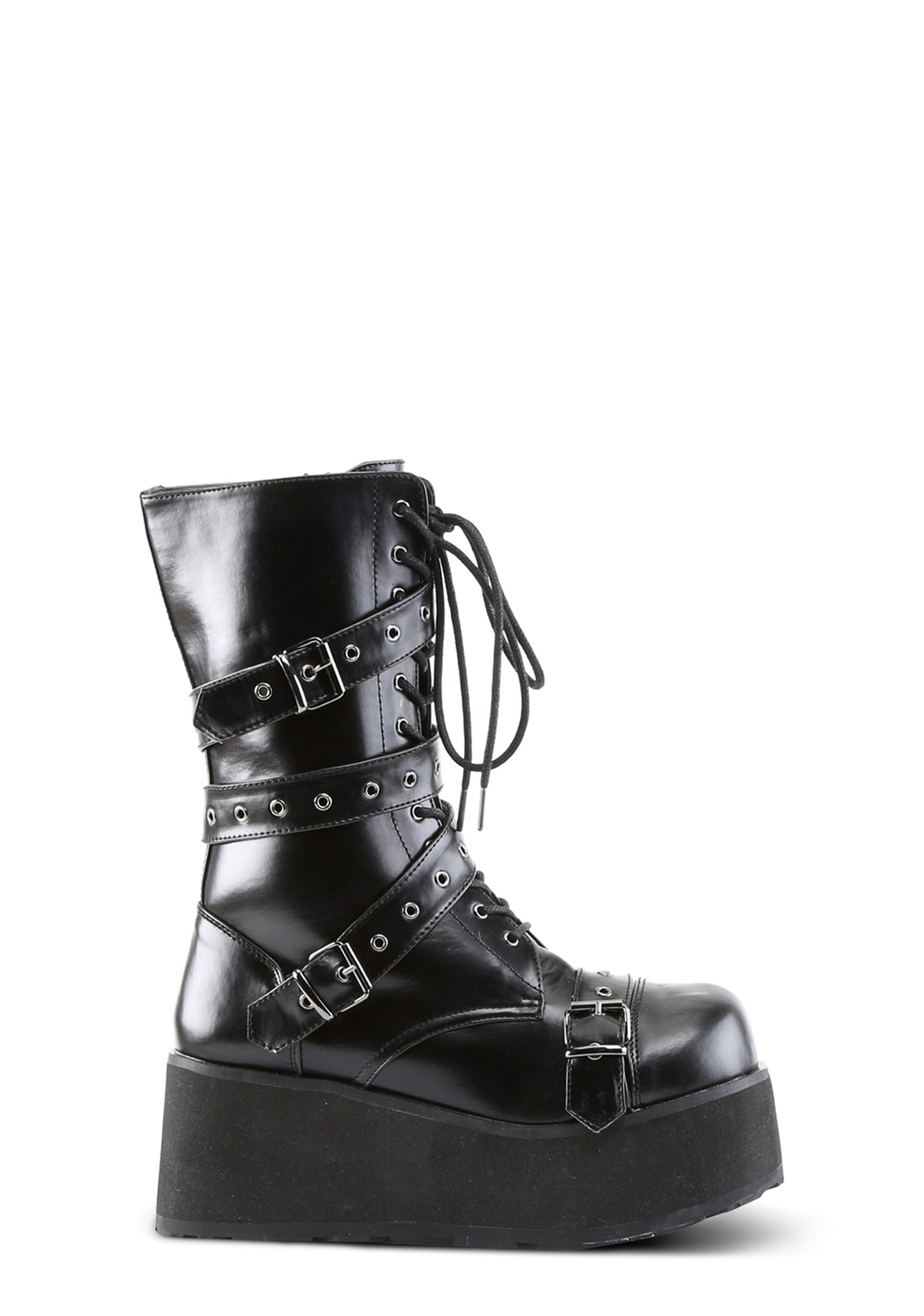 Trashville-205 Wrap Mid Calf Platform Boots