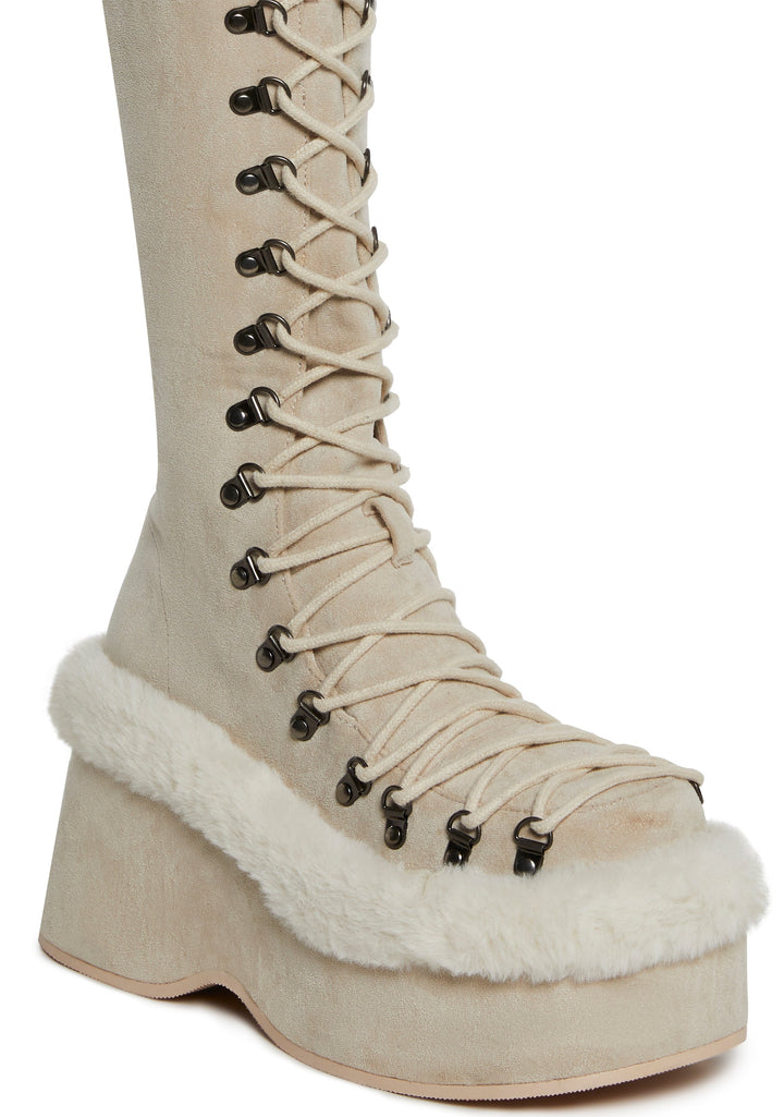Flash On Platform Boots