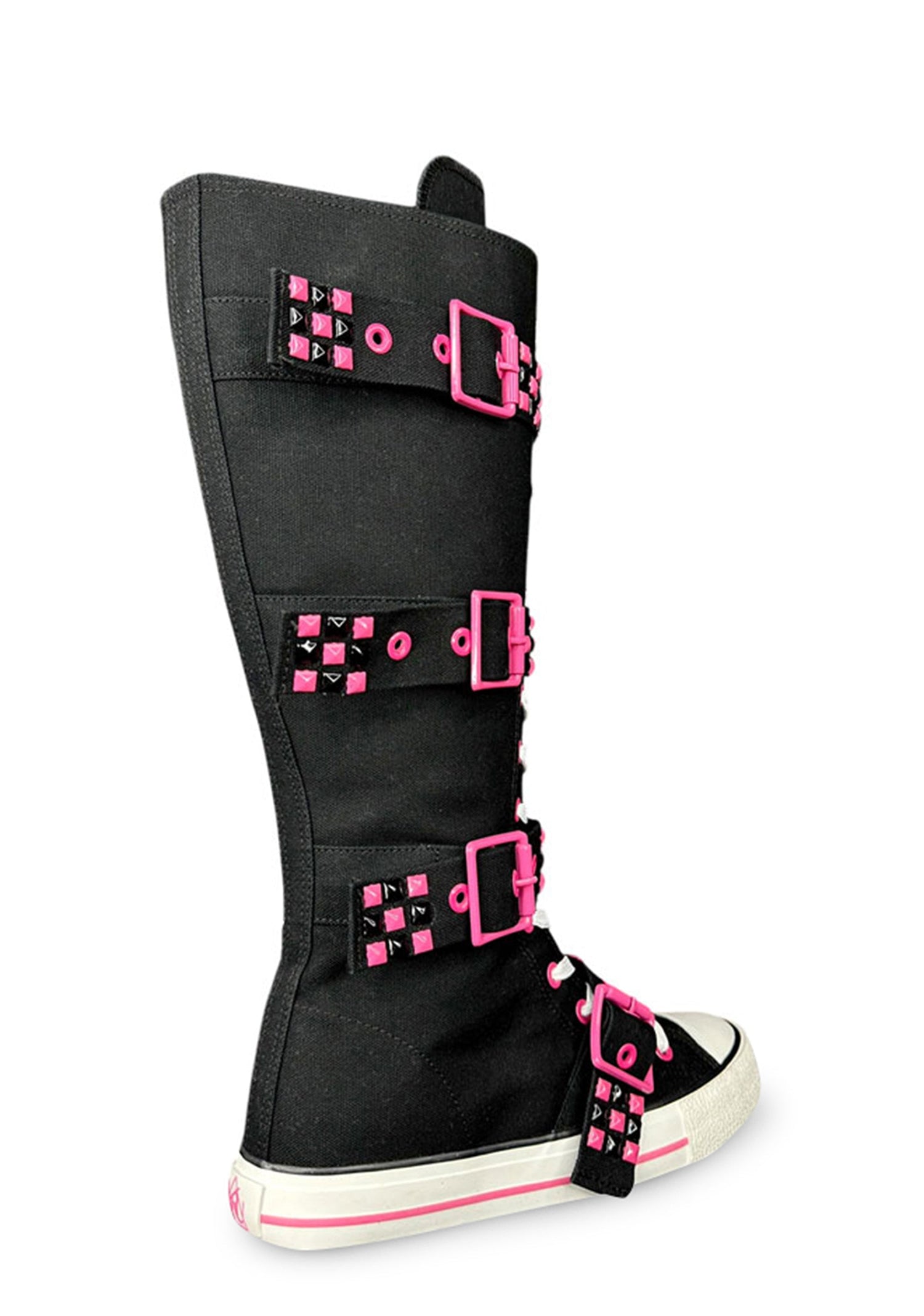 Rawr XD Stud Knee High Sneakers - Pink