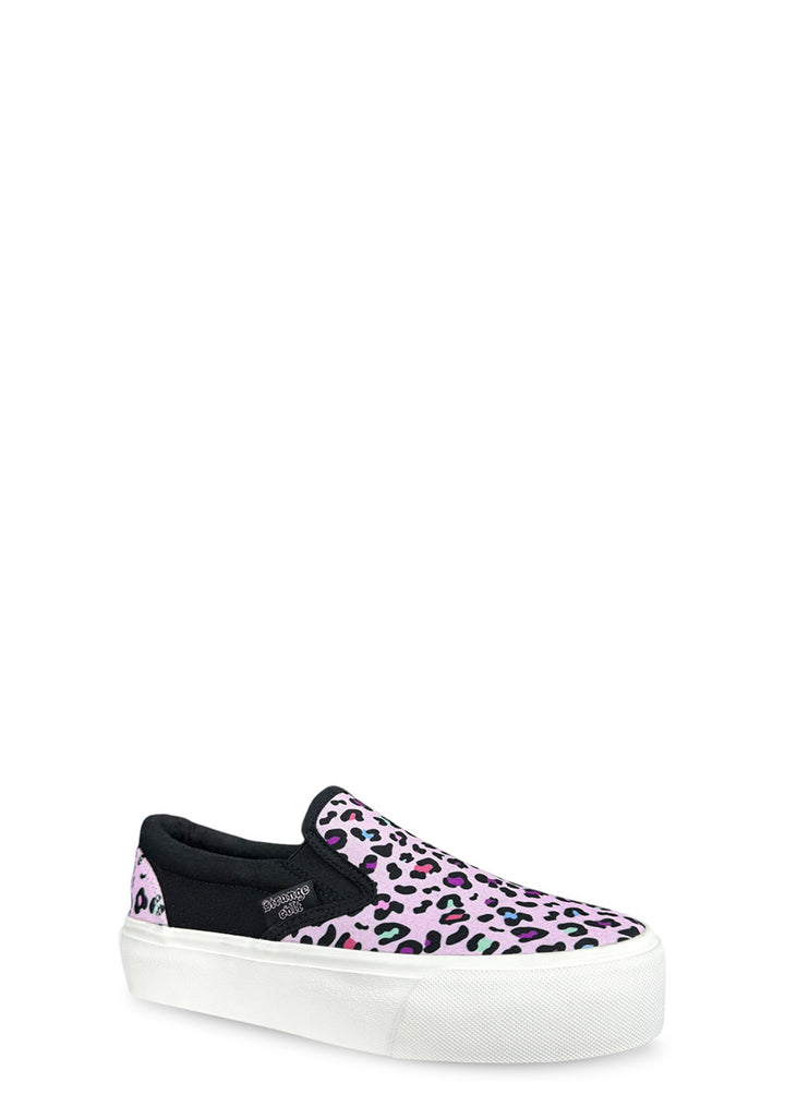 Chill Leopard Slip On Platform Shoe - Pink