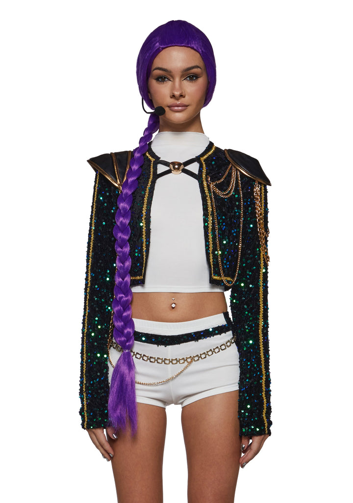 K Pop Star Hunter Costume with Mic