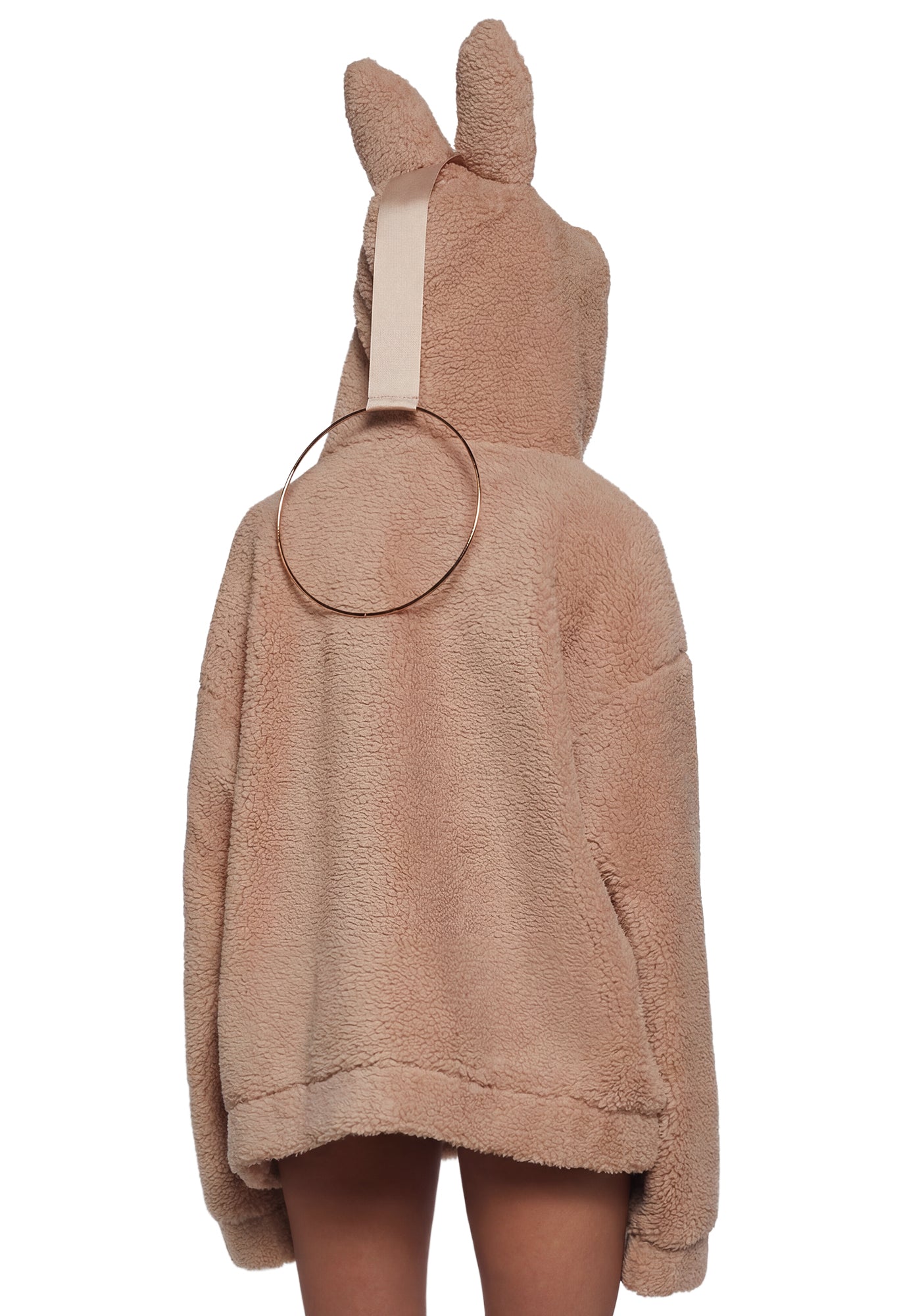 Labubu Sherpa Jacket - Beige