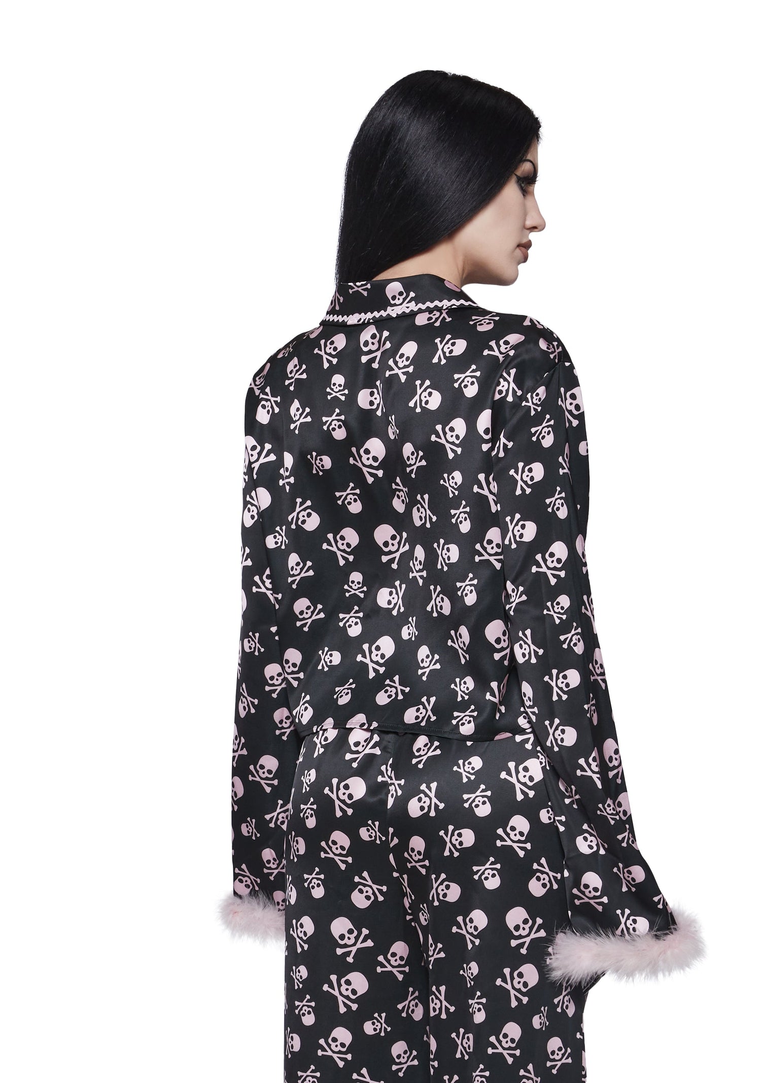 Skully Satin Sleep Shirt