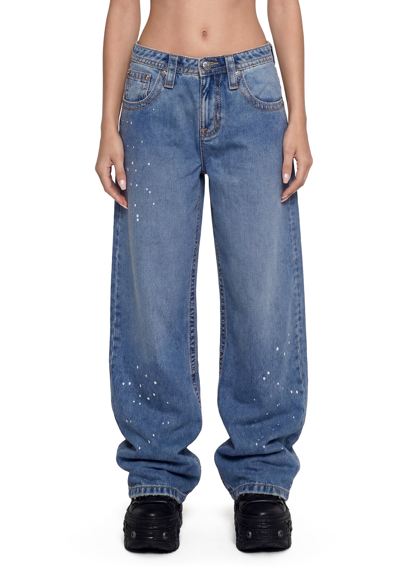 Lyrix Baggy Wide Leg - Light Wash
