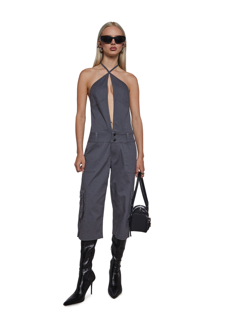 Kyrie Cargo Capri Jumpsuit